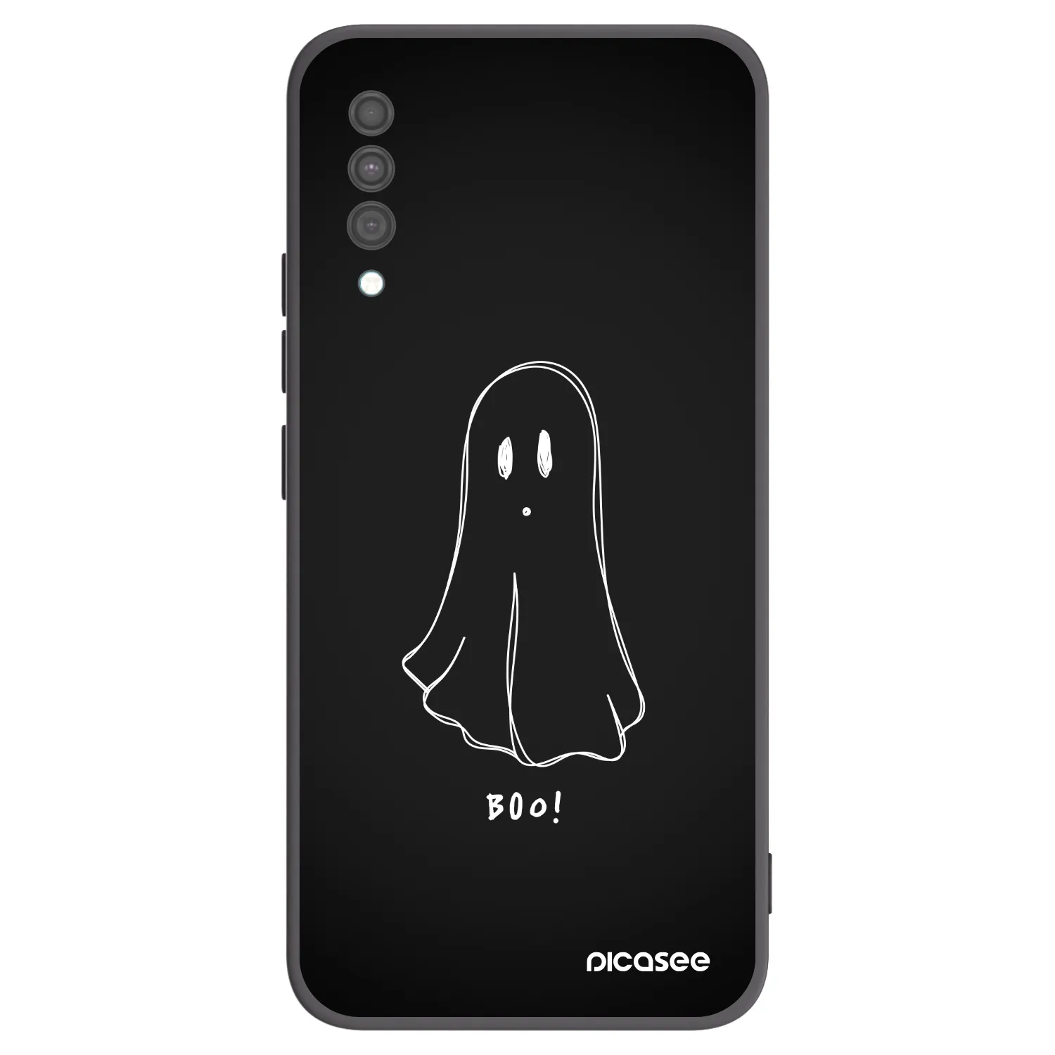 Picasee Μαύρη θήκη σιλικόνης για Samsung Galaxy A30s A307F - Ghost 2