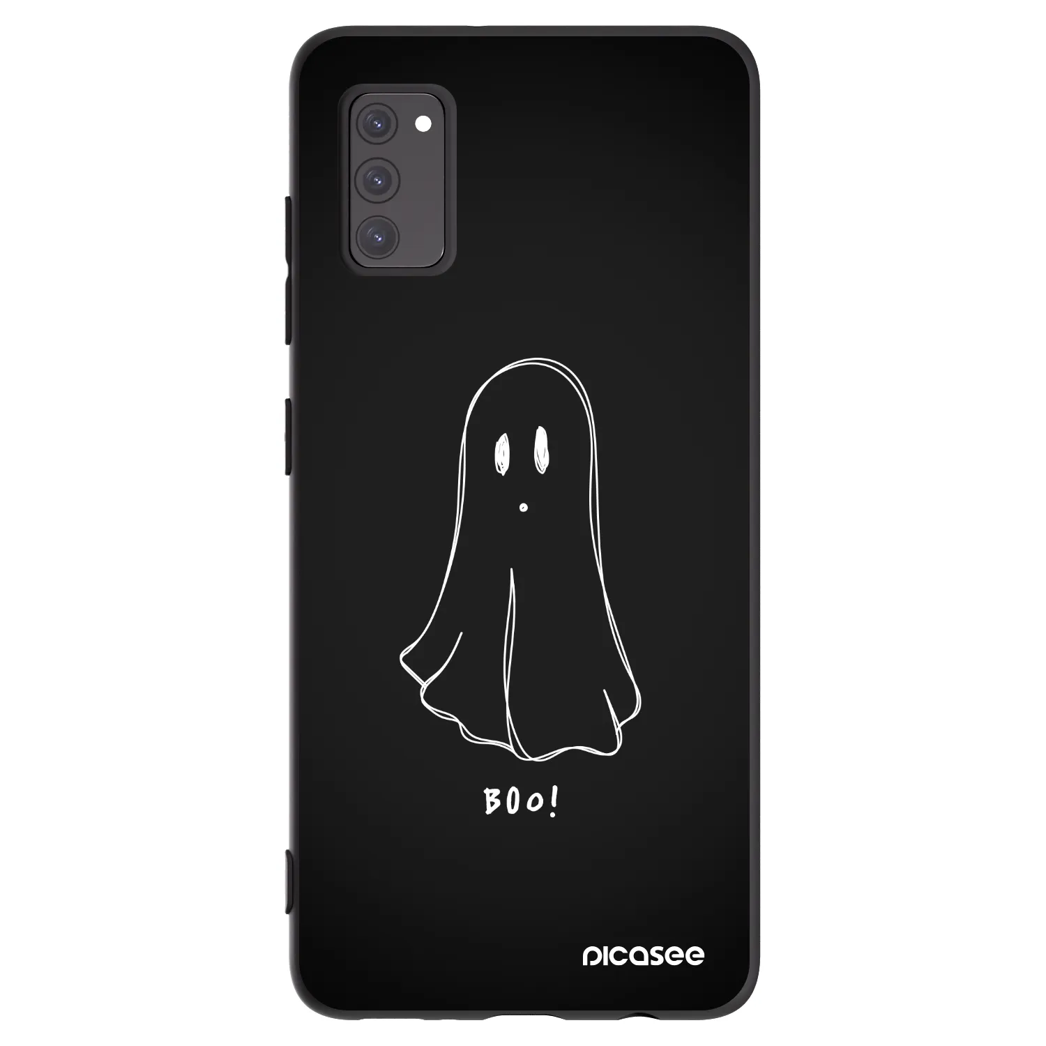 Picasee Μαύρη θήκη σιλικόνης για Samsung Galaxy A41 A415F - Ghost 2