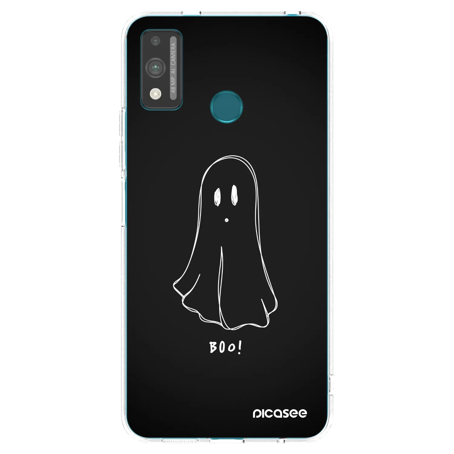 Picasee διαφανής θήκη σιλικόνης Honor 9X Lite - Ghost 2
