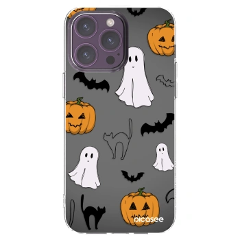 Picasee διαφανής θήκη σιλικόνης Apple iPhone 14 Pro Max - Spooky crew