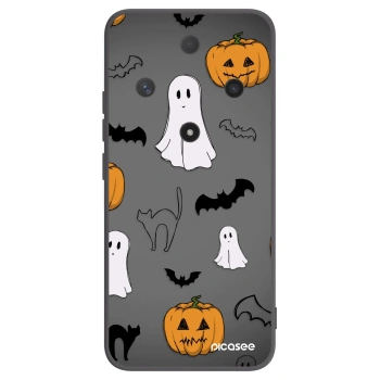 Picasee Μαύρη θήκη σιλικόνης για Honor Magic6 Lite 5G - Spooky crew