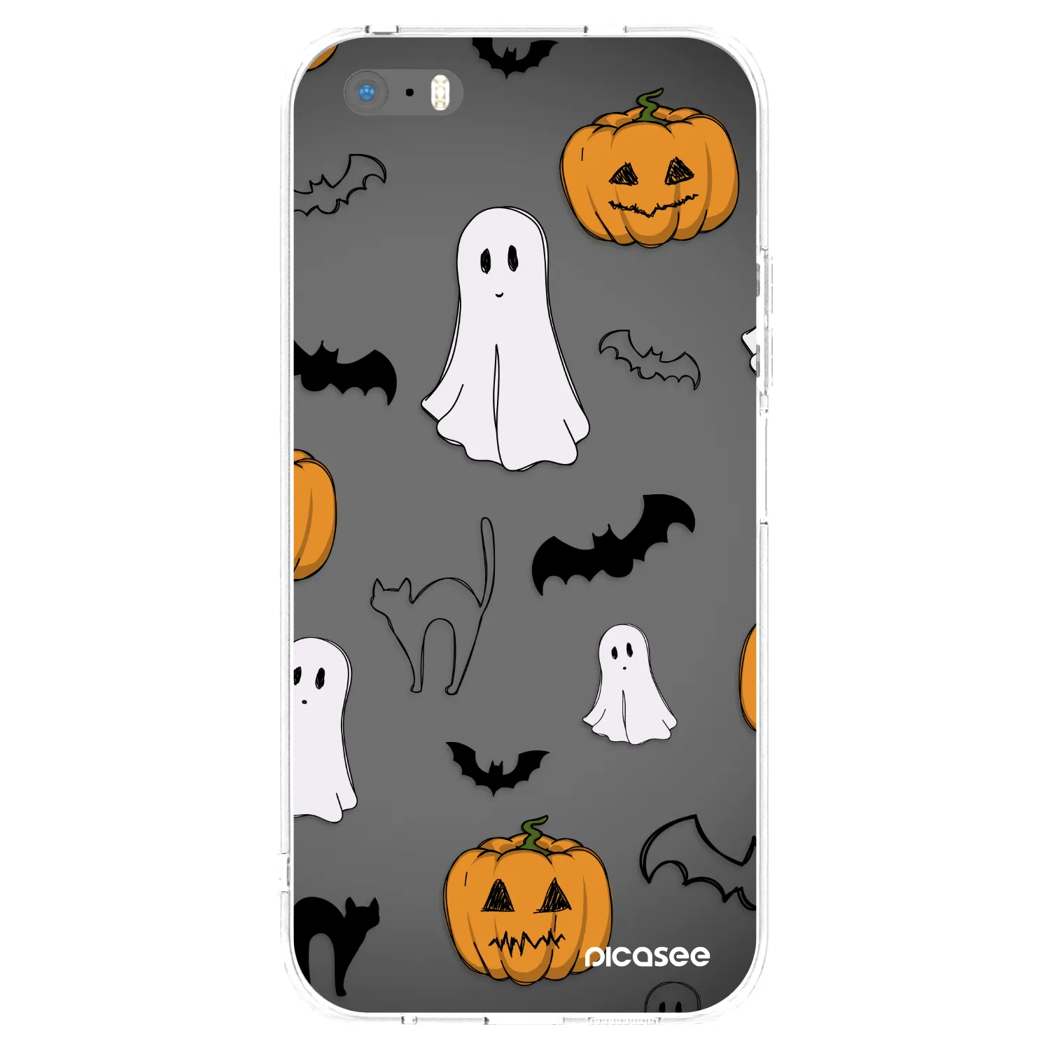 Picasee διαφανής θήκη σιλικόνης Apple iPhone 5/5S/SE - Spooky crew