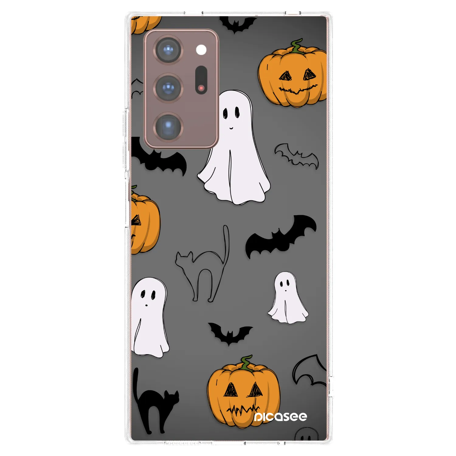 Picasee διαφανής θήκη σιλικόνης Samsung Galaxy Note 20 Ultra - Spooky crew