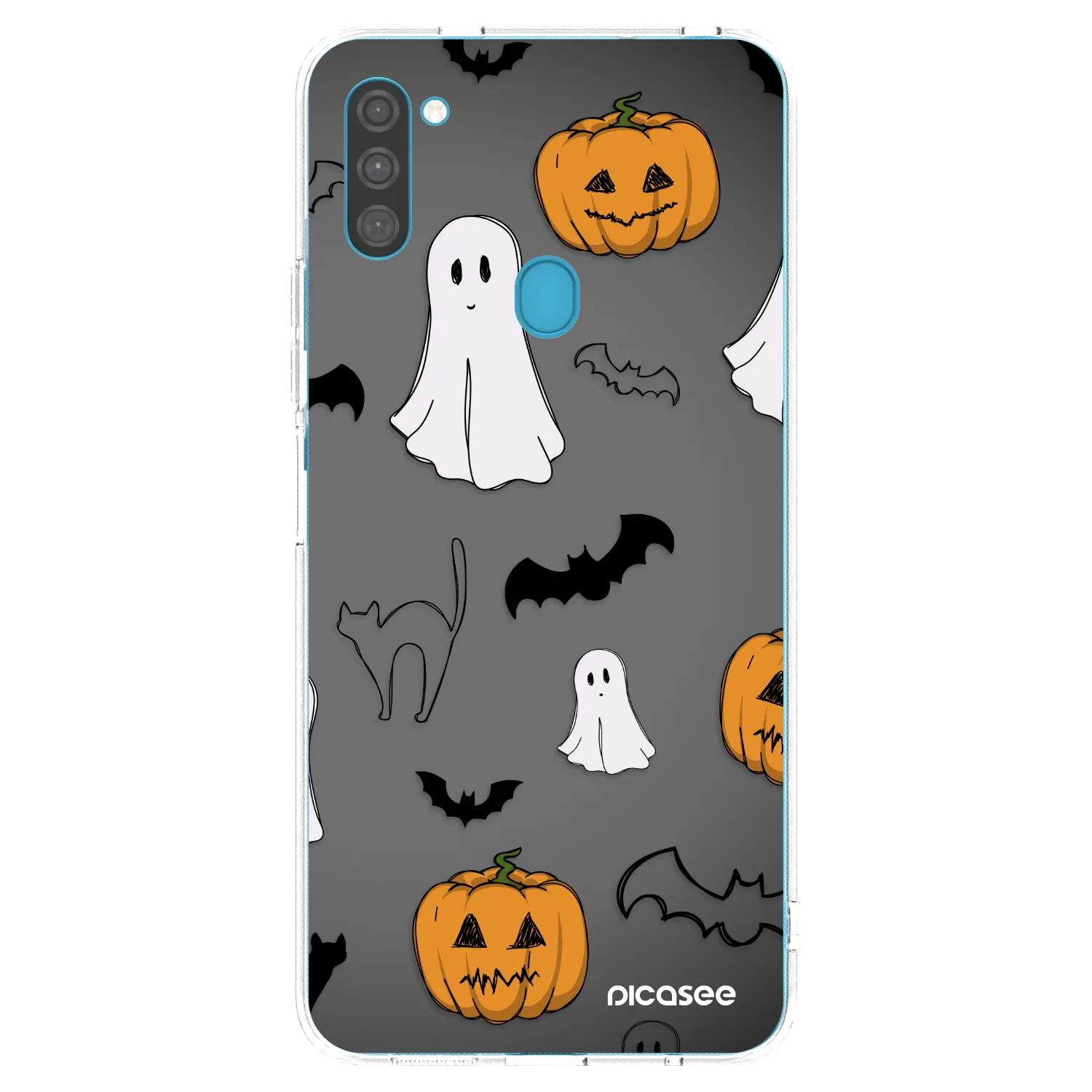 Picasee διαφανής θήκη σιλικόνης Samsung Galaxy M11 - Spooky crew