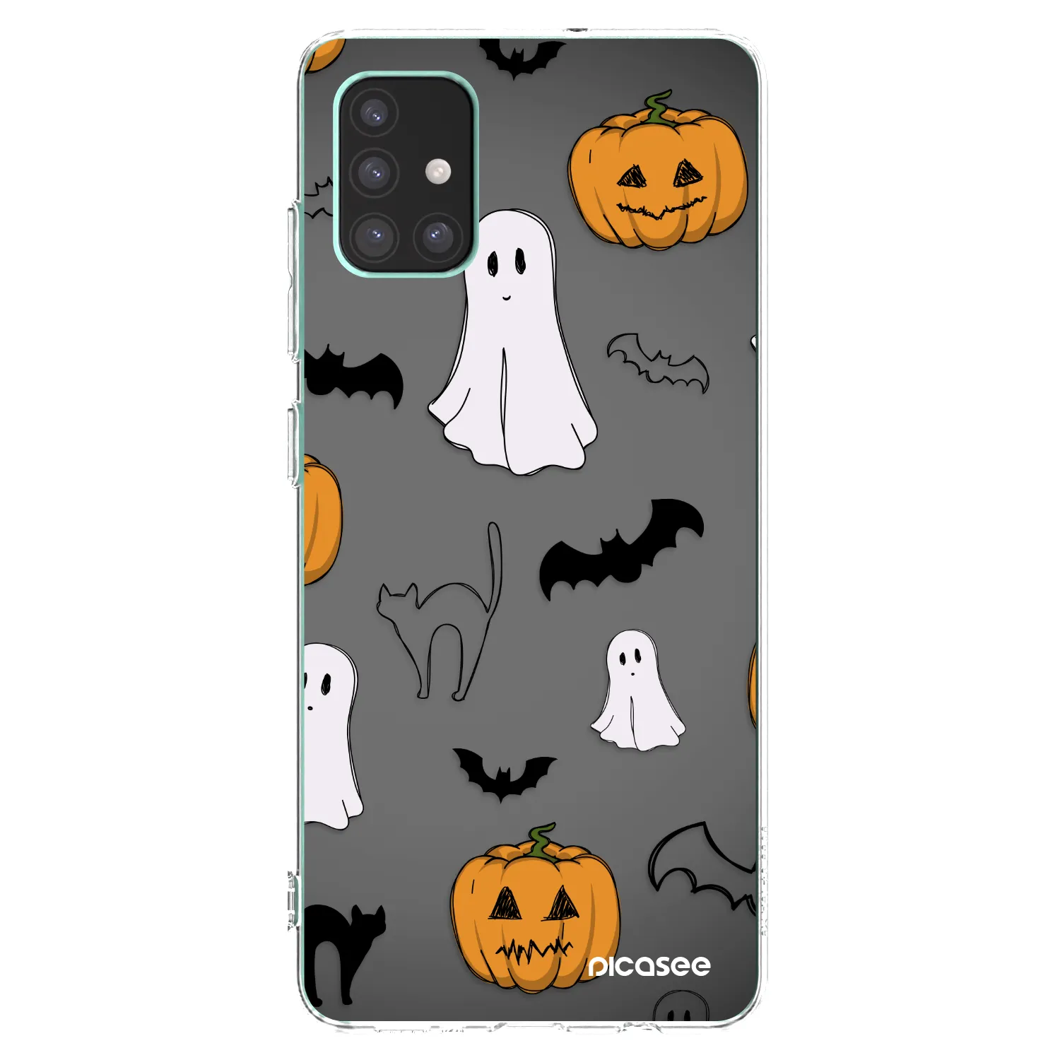 Picasee διαφανής θήκη σιλικόνης Samsung Galaxy M51 M515F - Spooky crew