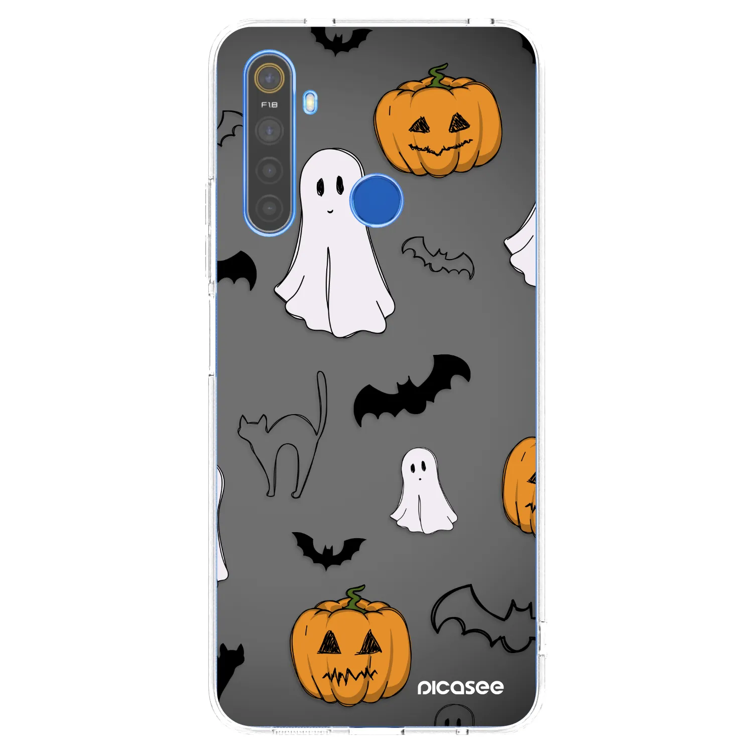 Picasee διαφανής θήκη σιλικόνης Realme 5 - Spooky crew