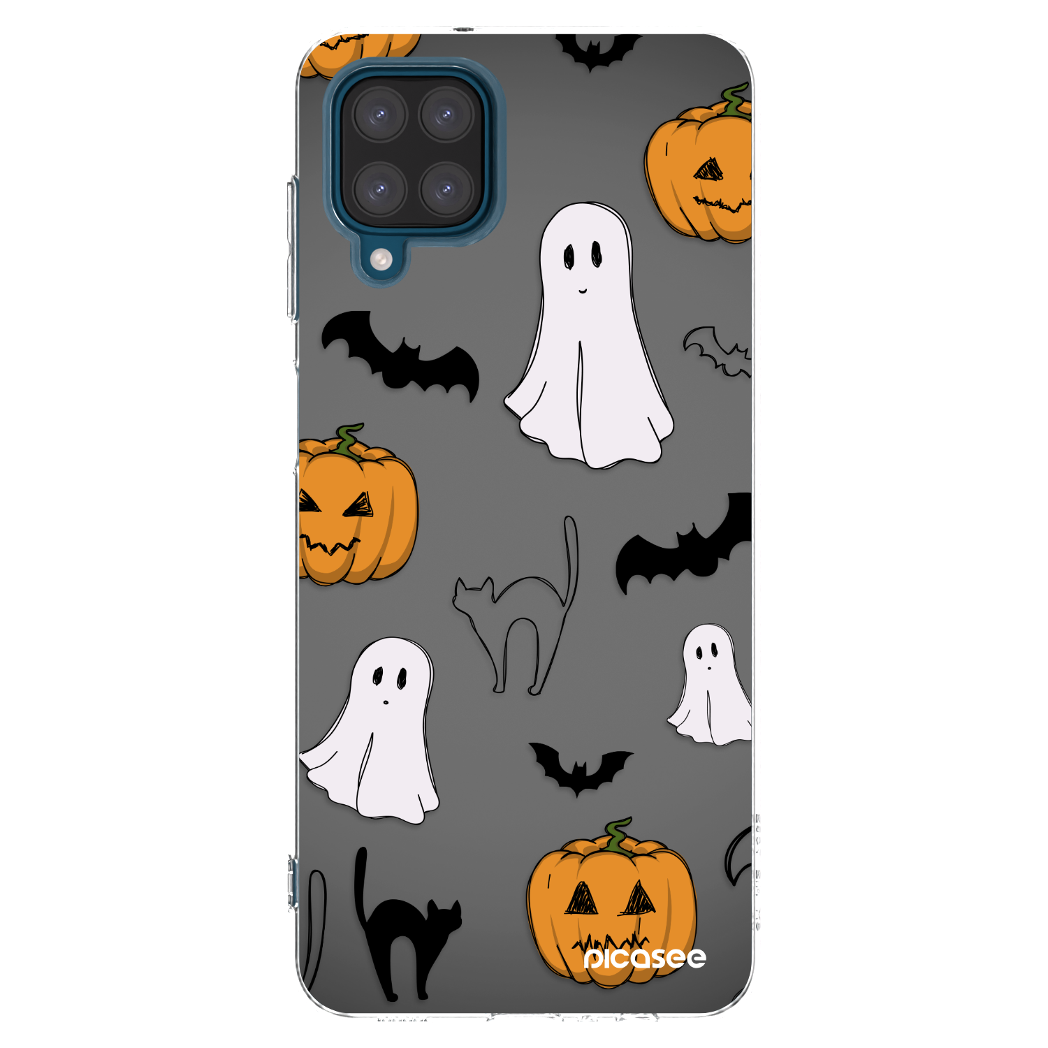 Picasee διαφανής θήκη σιλικόνης Samsung Galaxy A12 A125F - Spooky crew