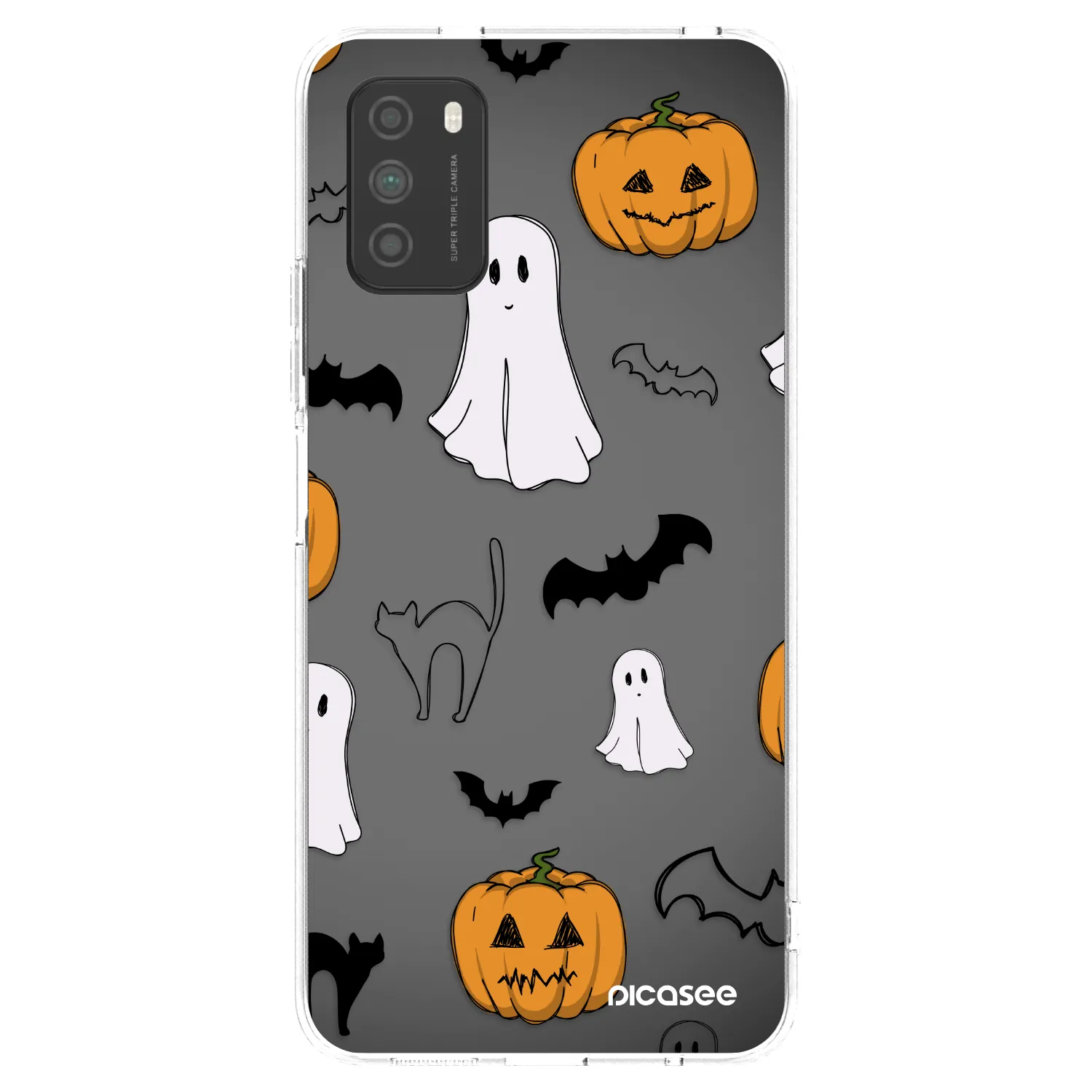 Picasee διαφανής θήκη σιλικόνης Xiaomi Poco M3 - Spooky crew