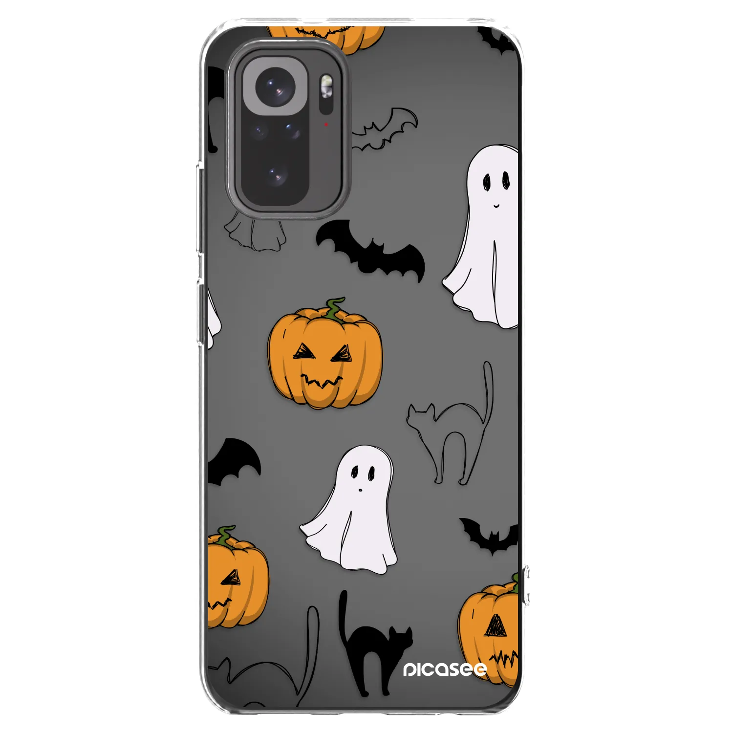 Picasee διαφανής θήκη σιλικόνης Xiaomi Redmi Note 10 - Spooky crew
