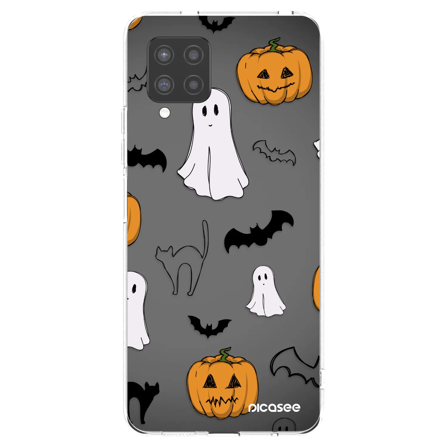 Picasee διαφανής θήκη σιλικόνης Samsung Galaxy A42 A426B - Spooky crew