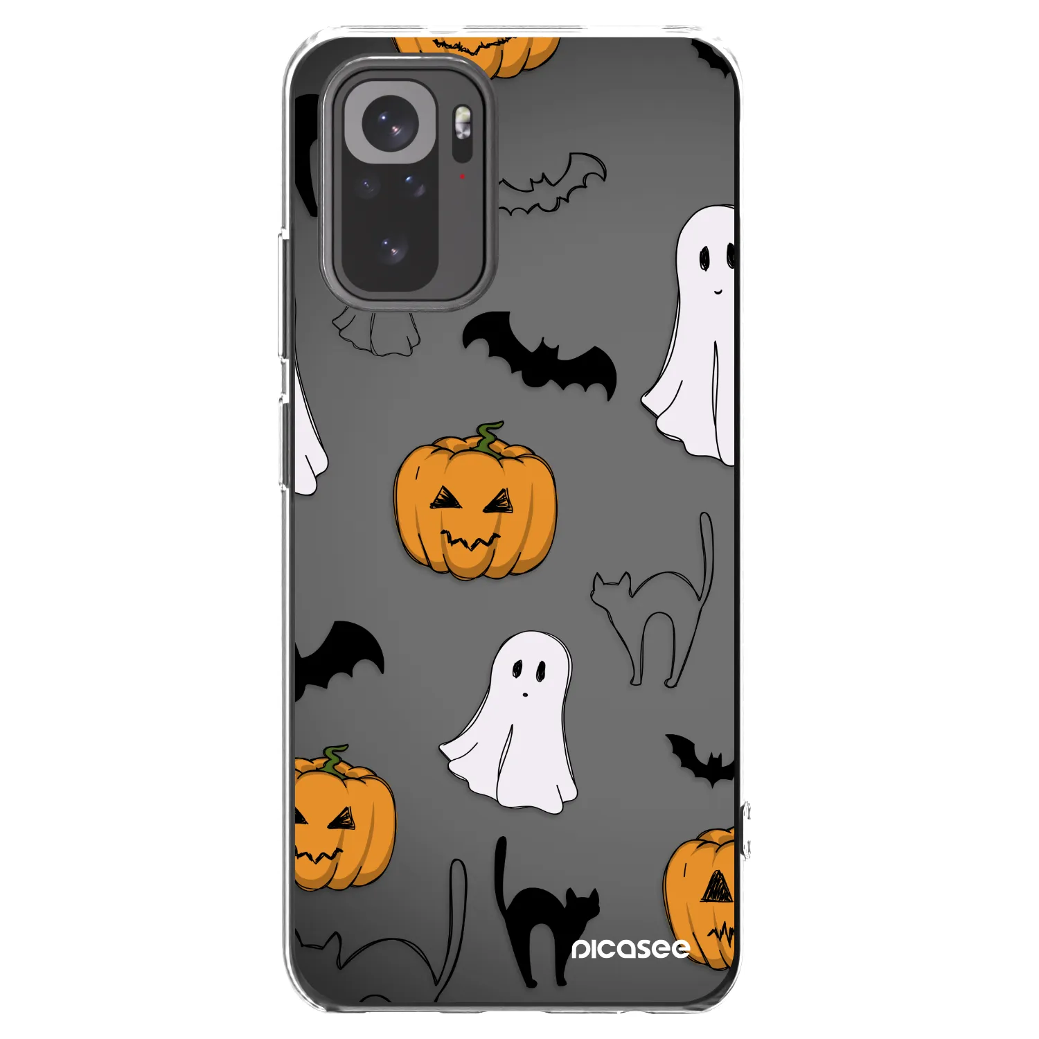 Picasee διαφανής θήκη σιλικόνης Xiaomi Redmi Note 10S - Spooky crew