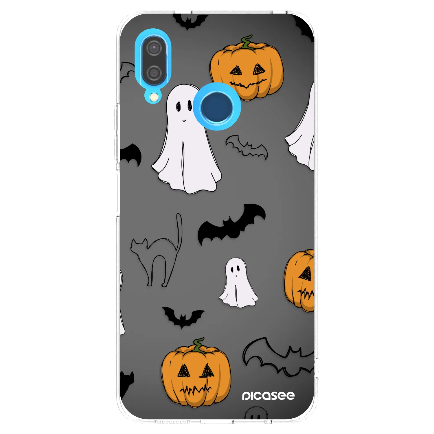 Picasee διαφανής θήκη σιλικόνης Huawei P20 Lite - Spooky crew