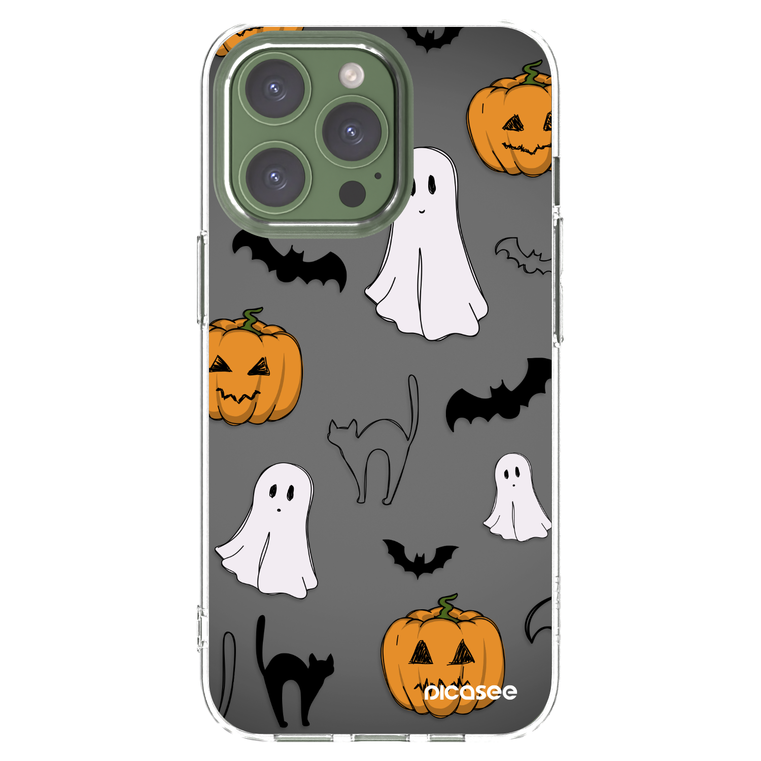 Picasee διαφανής θήκη σιλικόνης Apple iPhone 13 Pro - Spooky crew