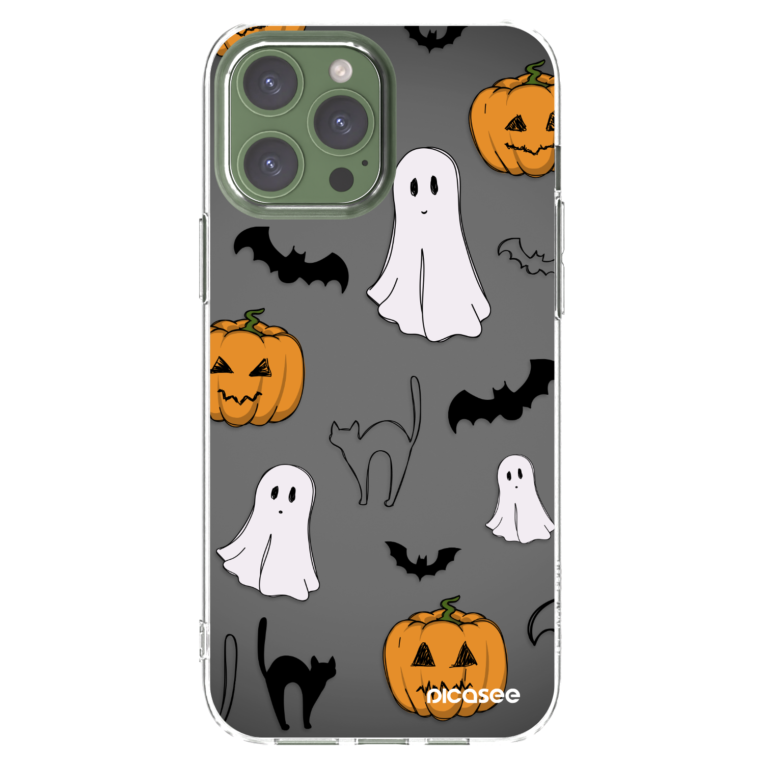 Picasee διαφανής θήκη σιλικόνης Apple iPhone 13 Pro Max - Spooky crew
