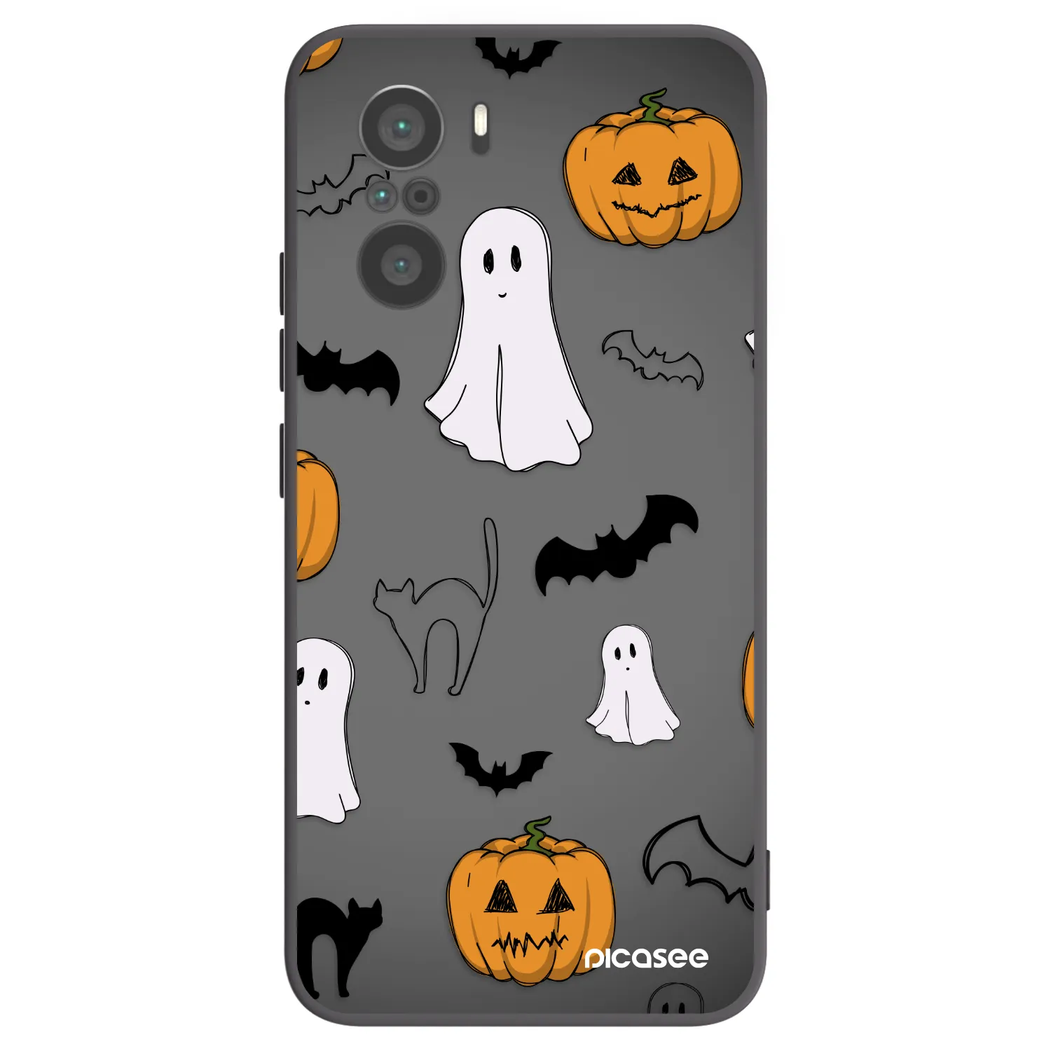 Picasee Μαύρη θήκη σιλικόνης για Xiaomi Poco F3 - Spooky crew