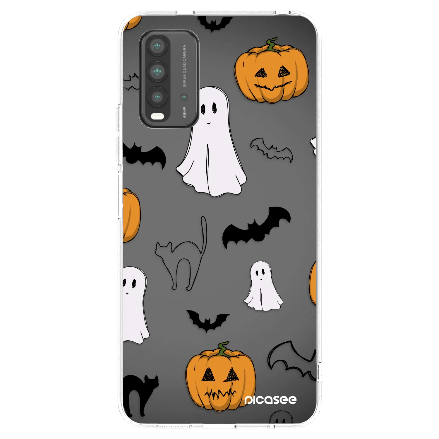 Picasee διαφανής θήκη σιλικόνης Xiaomi Redmi 9T - Spooky crew