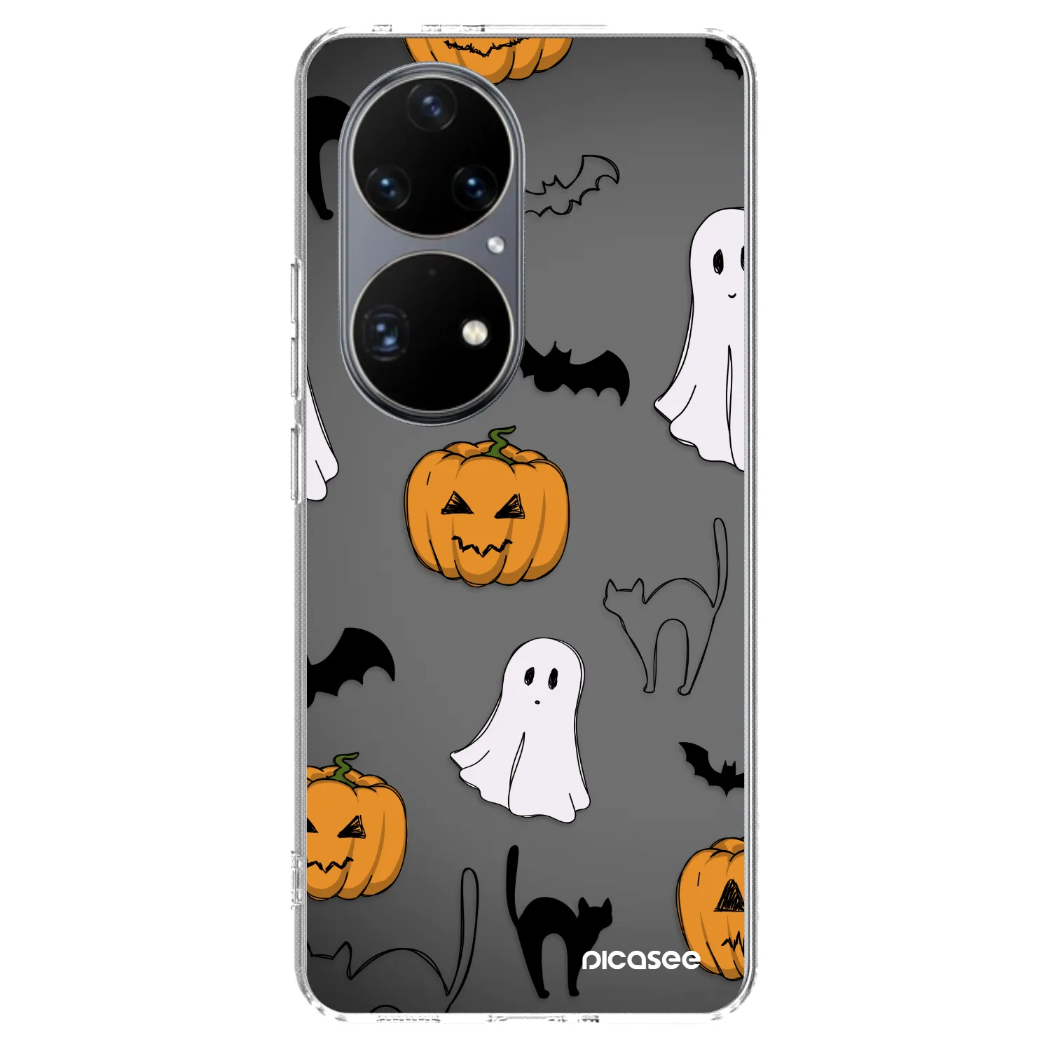 Picasee διαφανής θήκη σιλικόνης Huawei P50 - Spooky crew