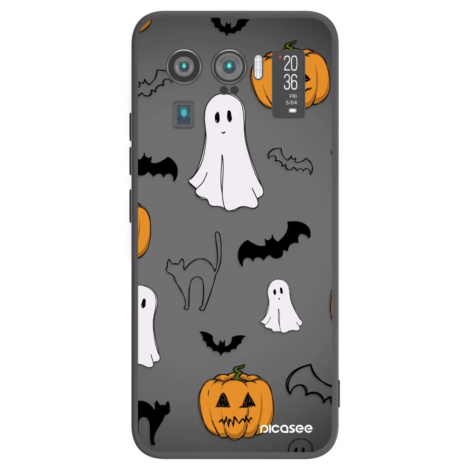 Picasee Μαύρη θήκη σιλικόνης για Xiaomi Mi 11 Ultra - Spooky crew