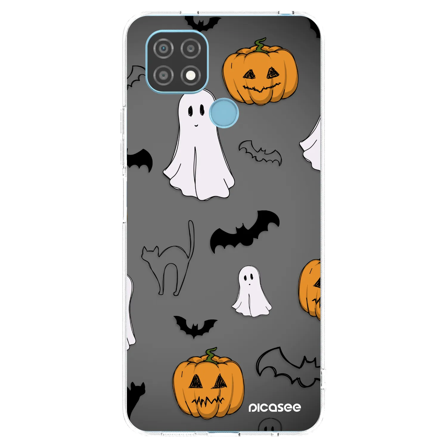 Picasee διαφανής θήκη σιλικόνης Realme C21 - Spooky crew