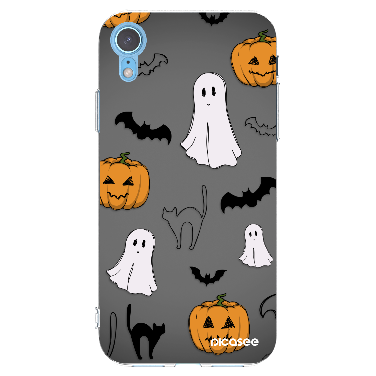 Picasee διαφανής θήκη σιλικόνης Apple iPhone XR - Spooky crew