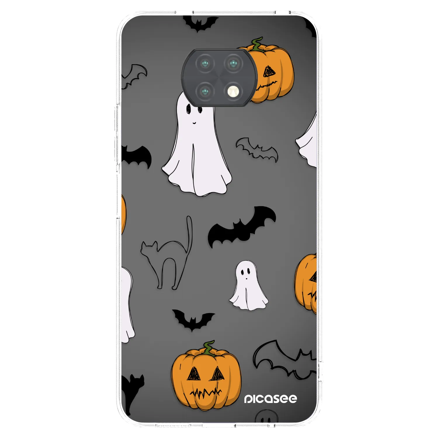 Picasee διαφανής θήκη σιλικόνης Xiaomi Redmi Note 9T - Spooky crew