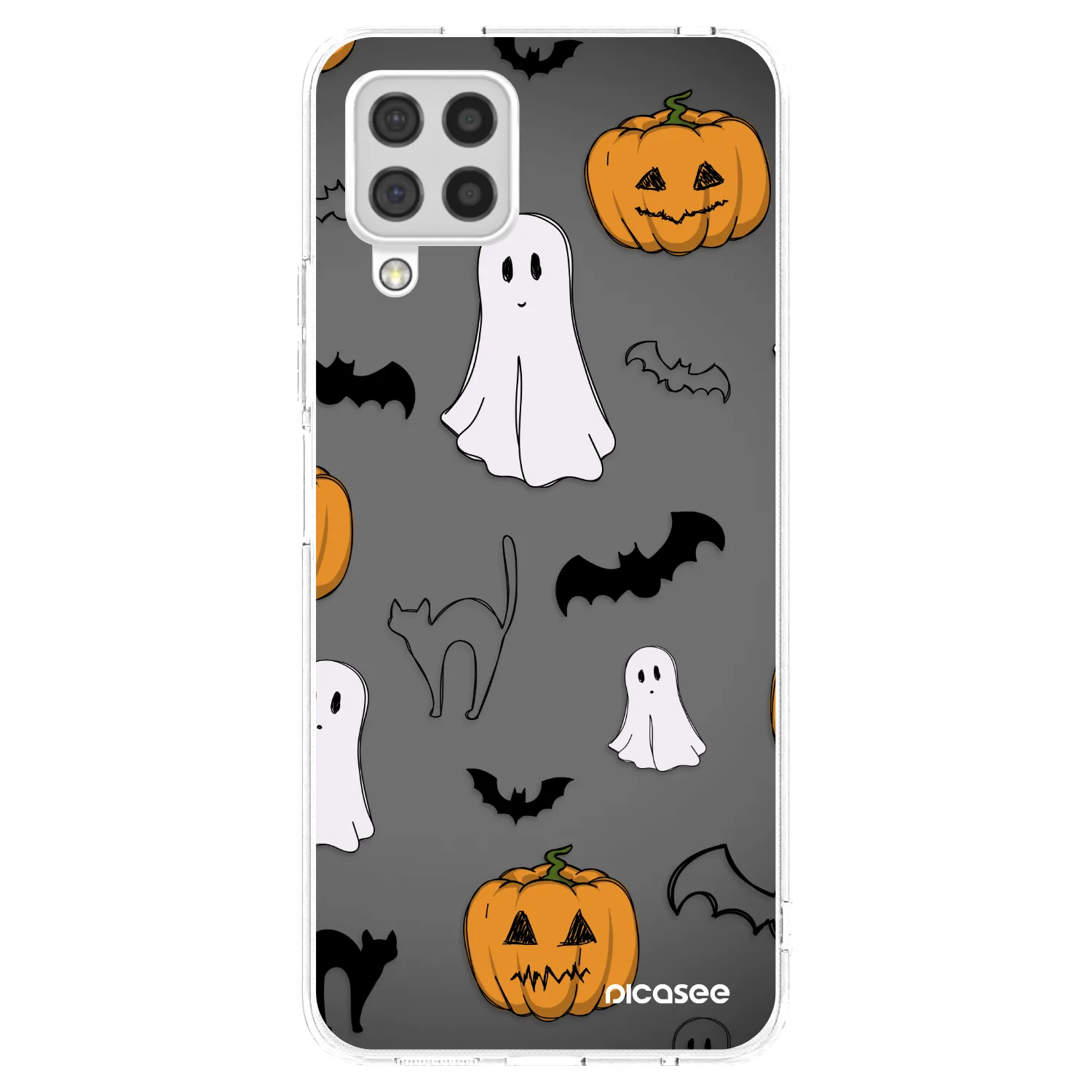 Picasee διαφανής θήκη σιλικόνης Samsung Galaxy A22 A225F 4G - Spooky crew