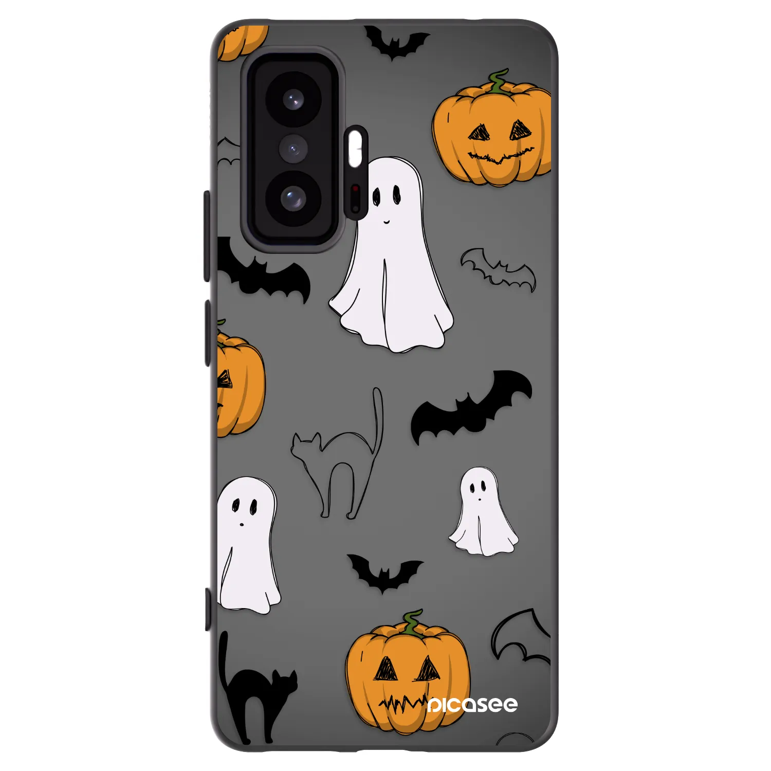 Picasee Μαύρη θήκη σιλικόνης για Xiaomi 11T - Spooky crew
