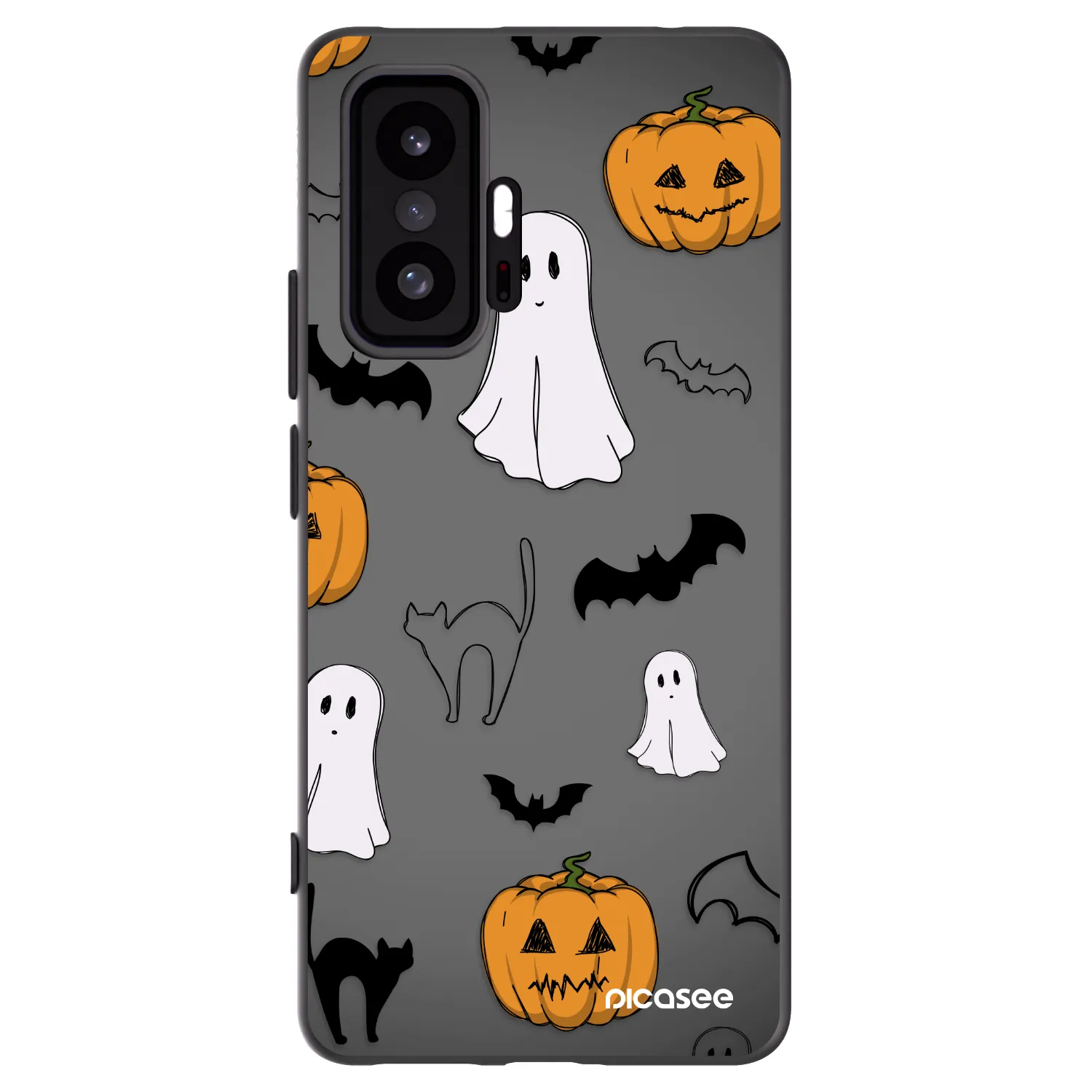 Picasee Μαύρη θήκη σιλικόνης για Xiaomi 11T Pro - Spooky crew