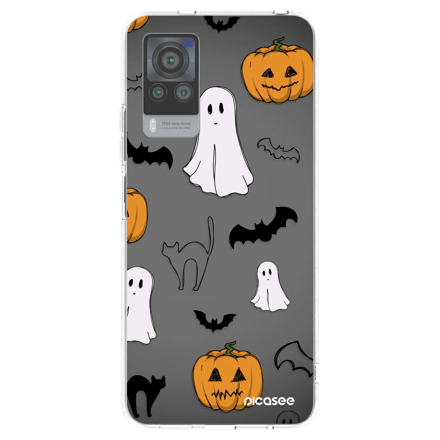 Picasee διαφανής θήκη σιλικόνης Vivo X60 Pro 5G - Spooky crew