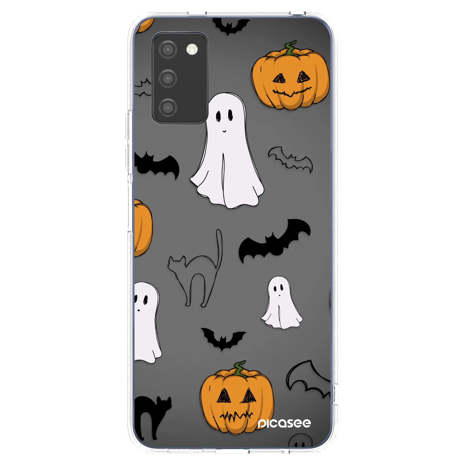 Picasee διαφανής θήκη σιλικόνης Samsung Galaxy A03s A037G - Spooky crew