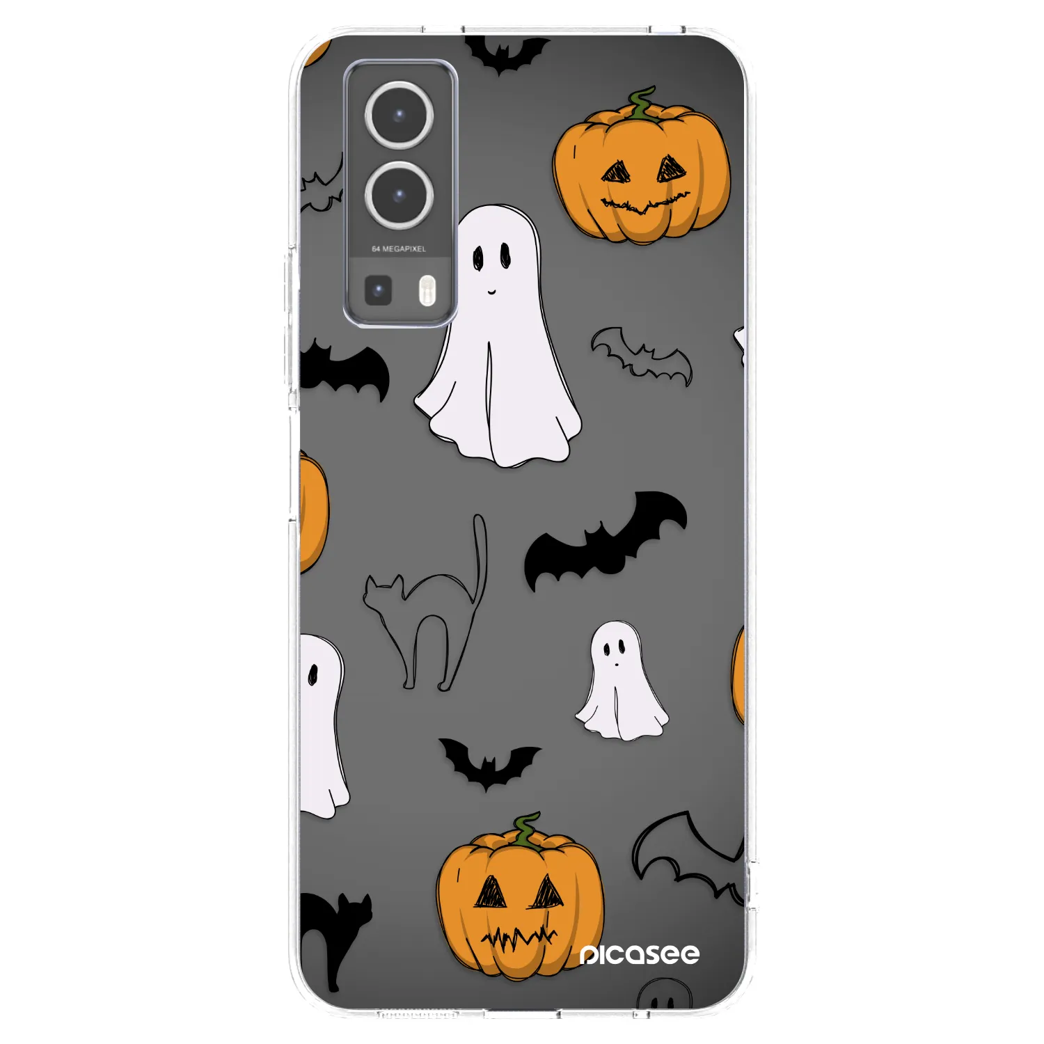 Picasee διαφανής θήκη σιλικόνης Vivo Y72 5G - Spooky crew