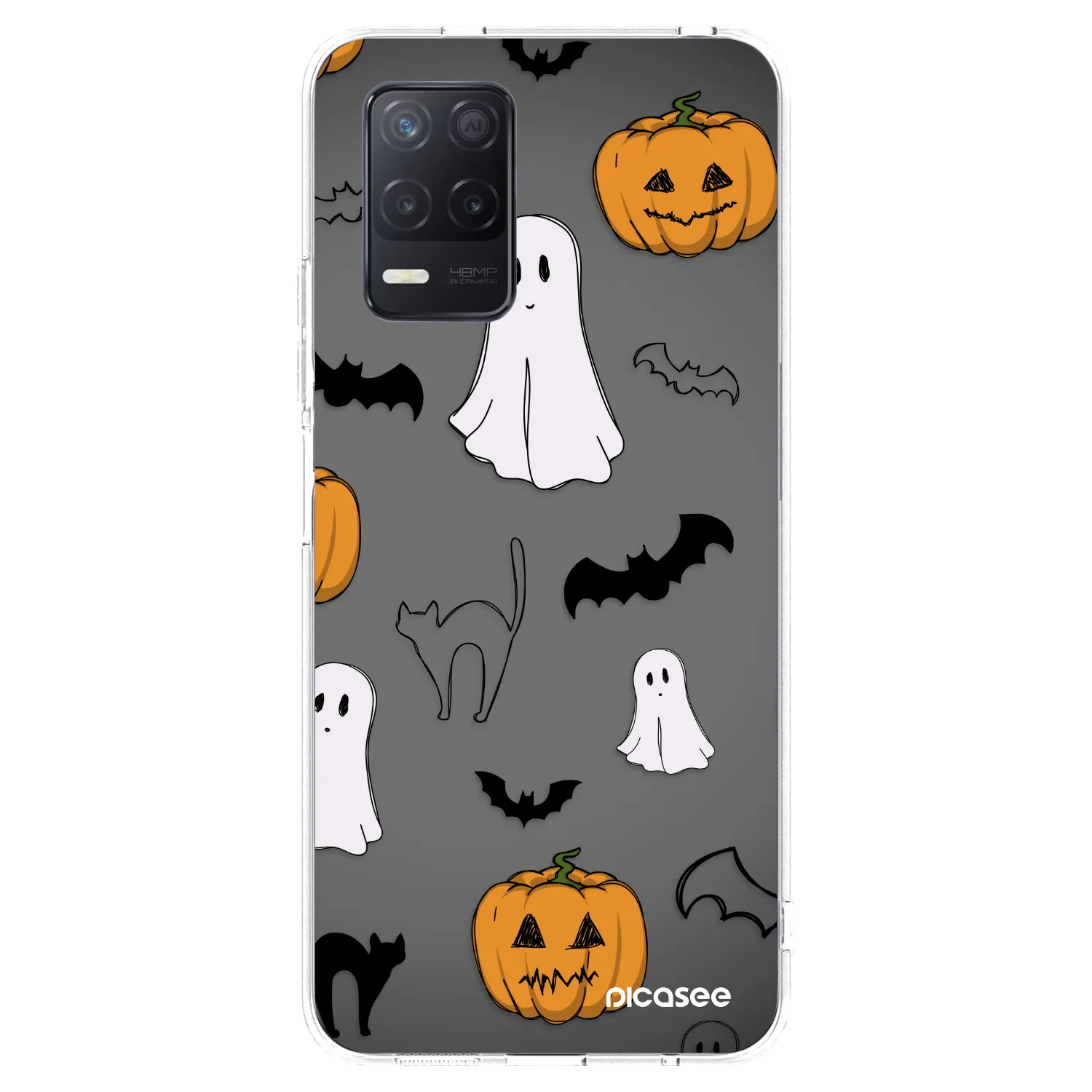 Picasee διαφανής θήκη σιλικόνης Realme 8 5G - Spooky crew