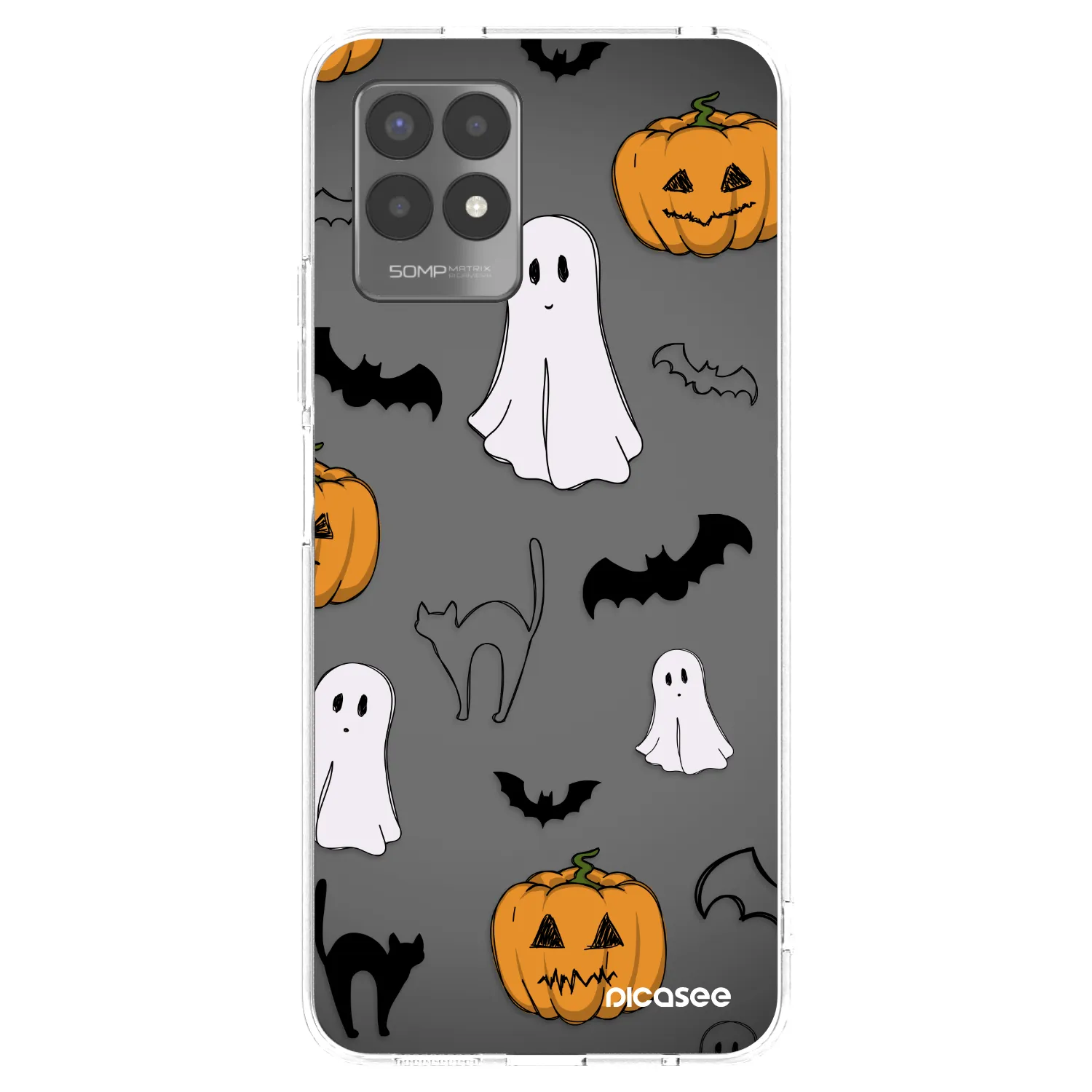 Picasee διαφανής θήκη σιλικόνης Realme 8i - Spooky crew