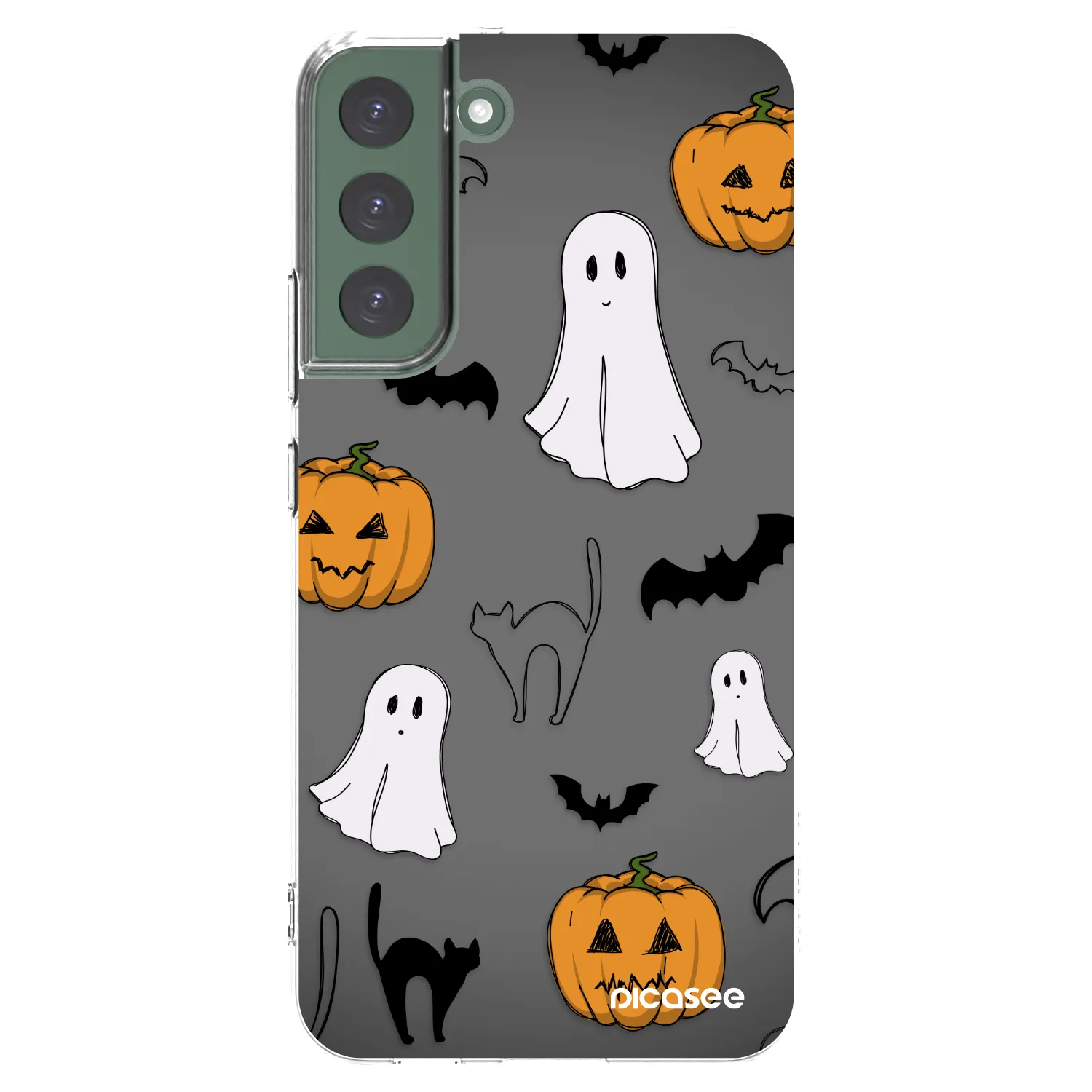 Picasee διαφανής θήκη σιλικόνης Samsung Galaxy S22+ 5G - Spooky crew