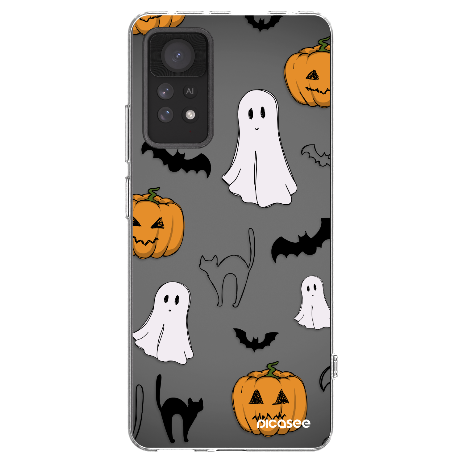 Picasee διαφανής θήκη σιλικόνης Xiaomi Redmi Note 11 Pro 5G - Spooky crew