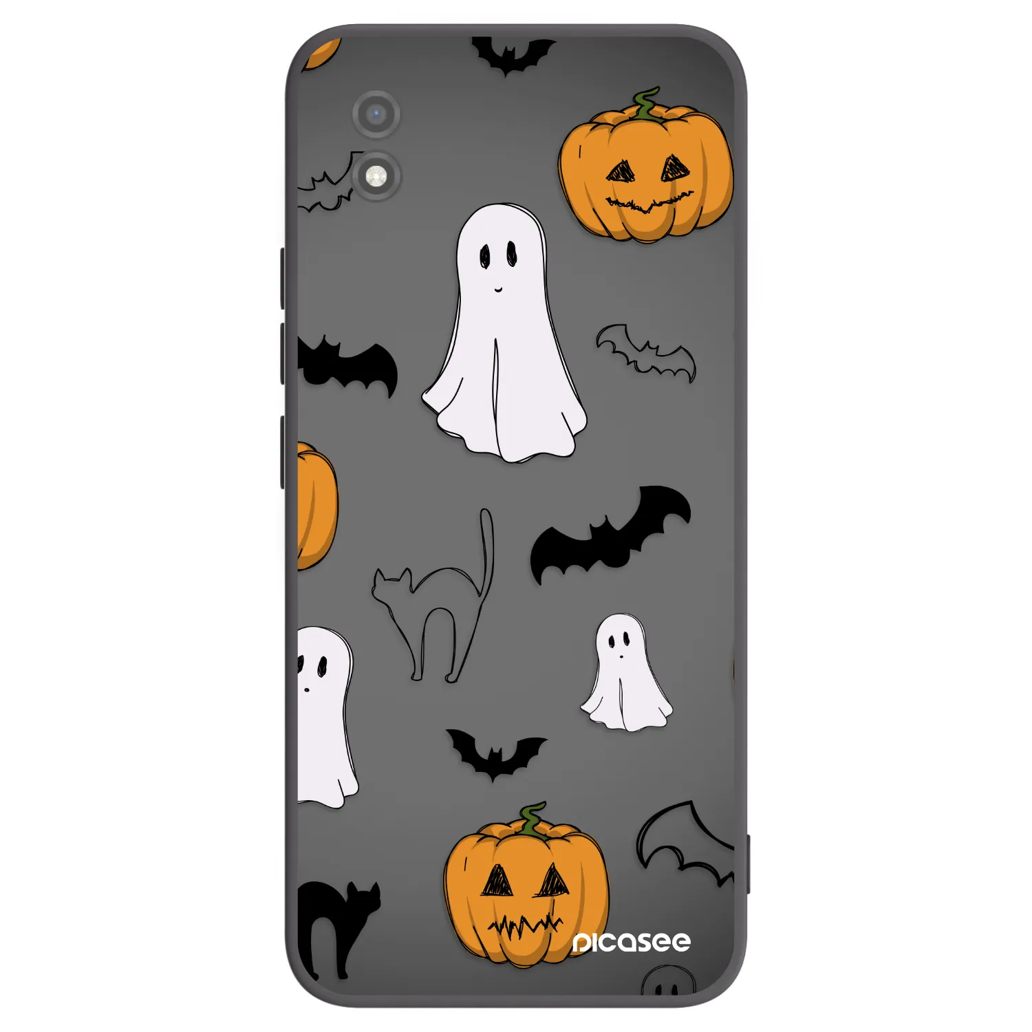 Picasee Μαύρη θήκη σιλικόνης για Realme C11 (2021) - Spooky crew