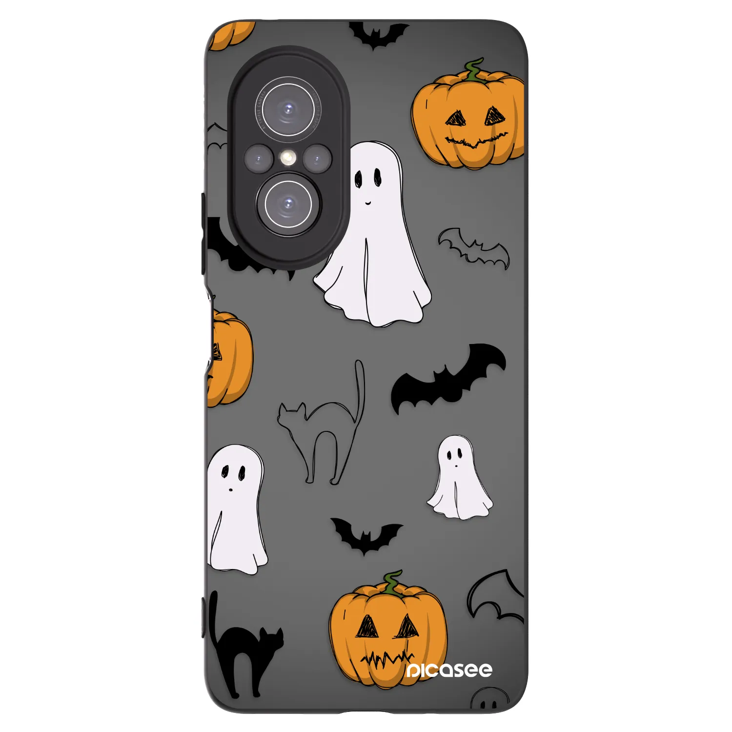 Picasee Μαύρη θήκη σιλικόνης για Huawei Nova 9 SE - Spooky crew
