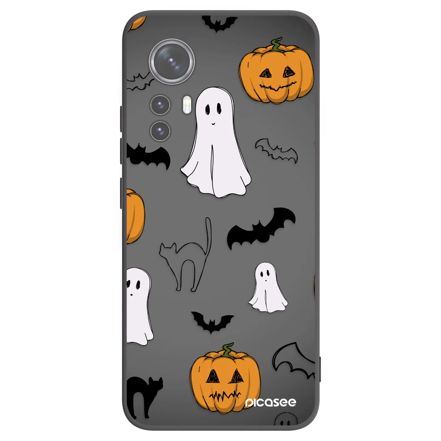 Picasee Μαύρη θήκη σιλικόνης για Xiaomi 12 - Spooky crew