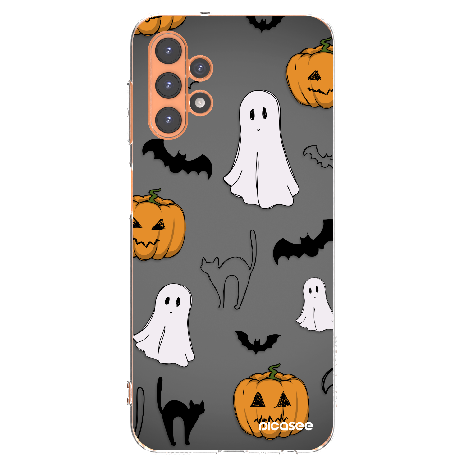 Picasee διαφανής θήκη σιλικόνης Samsung Galaxy A13 4G A135 - Spooky crew