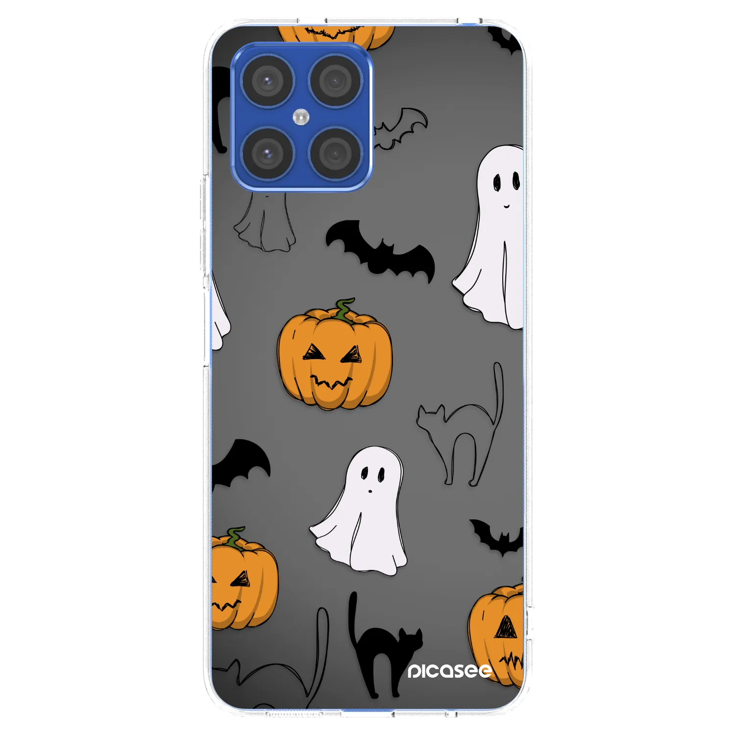 Picasee διαφανής θήκη σιλικόνης Honor X8 4G - Spooky crew