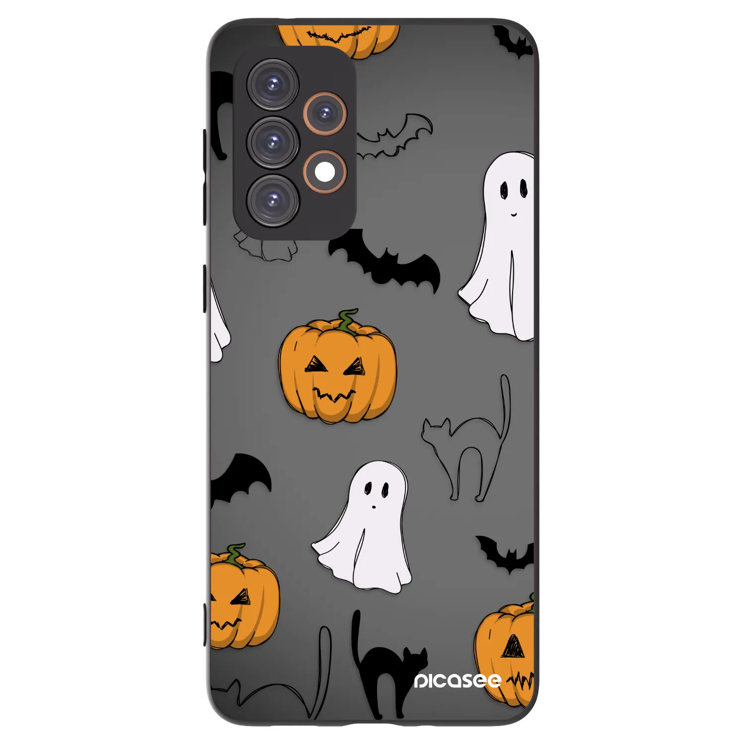 Picasee Μαύρη θήκη σιλικόνης για Samsung Galaxy A33 5G A336 - Spooky crew
