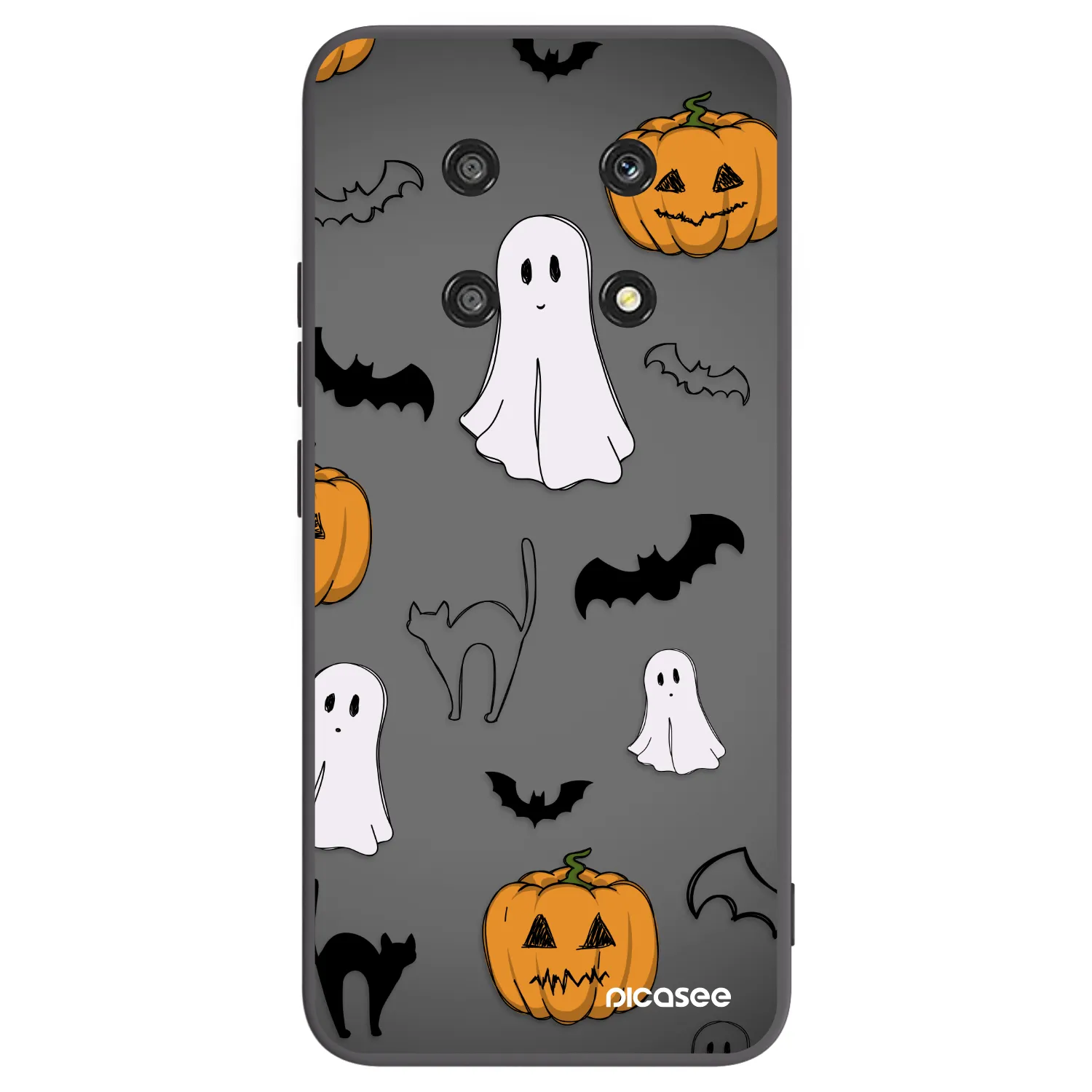 Picasee Μαύρη θήκη σιλικόνης για Honor Magic4 Lite 5G - Spooky crew