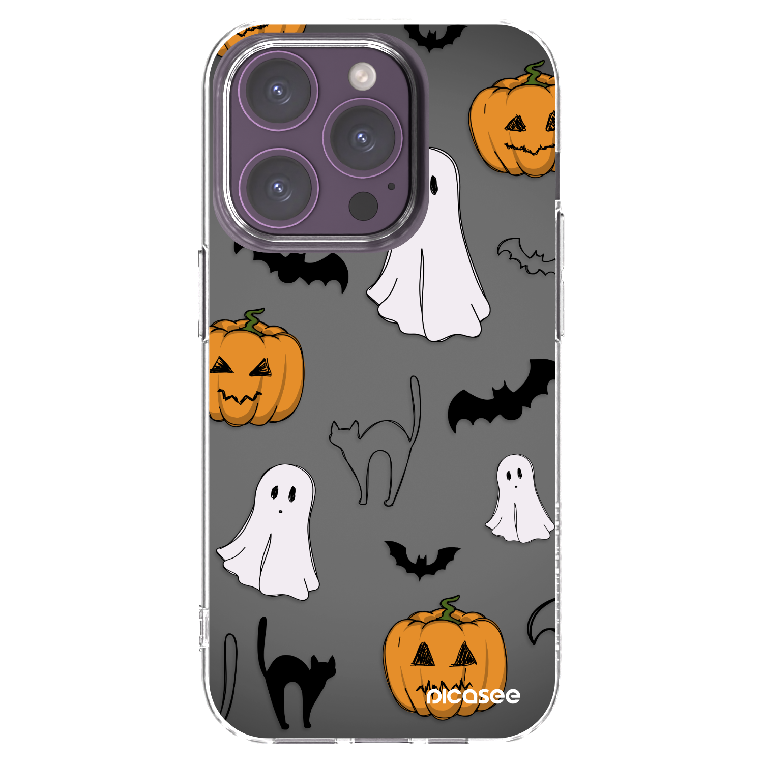 Picasee διαφανής θήκη σιλικόνης Apple iPhone 14 Pro - Spooky crew
