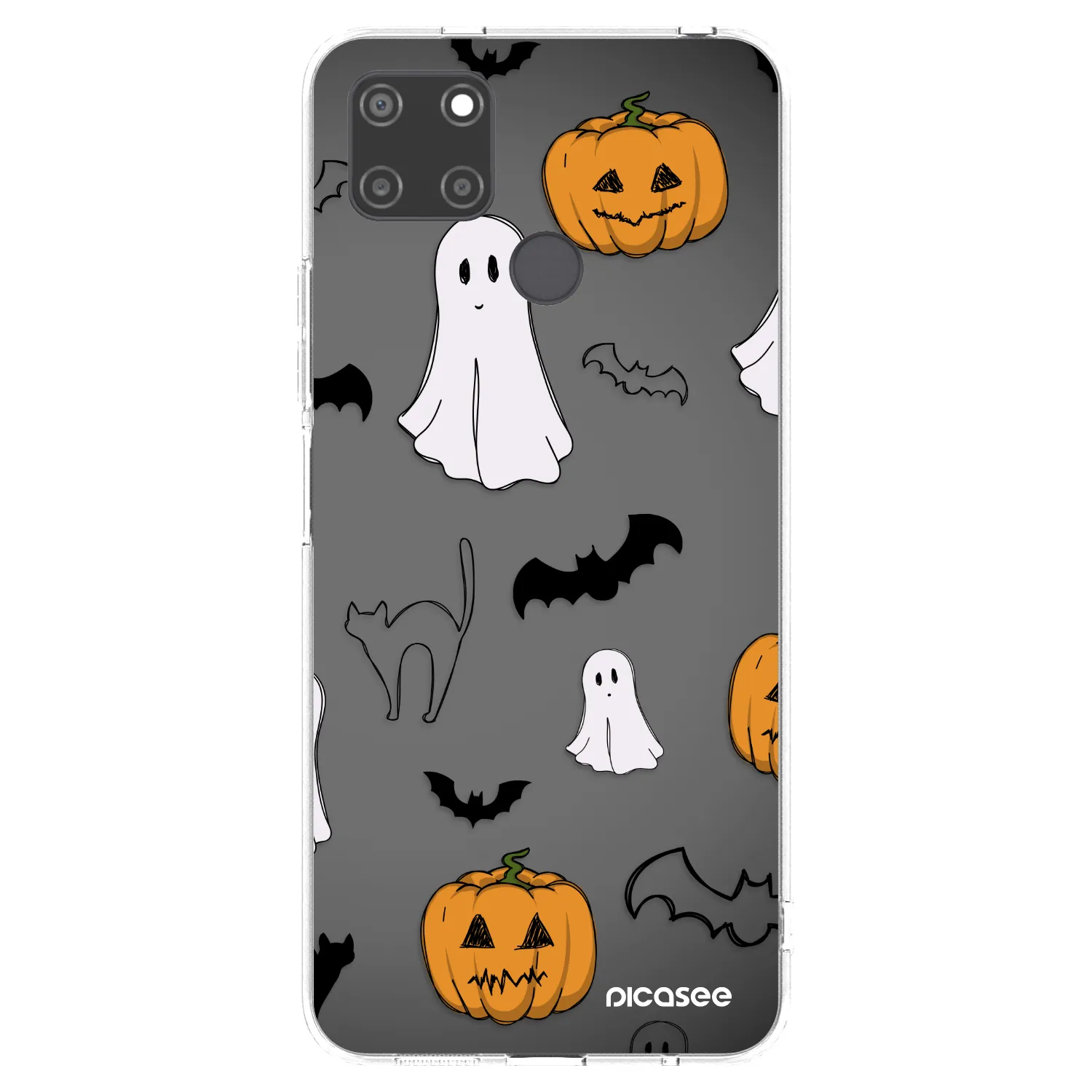 Picasee διαφανής θήκη σιλικόνης Realme C21Y - Spooky crew