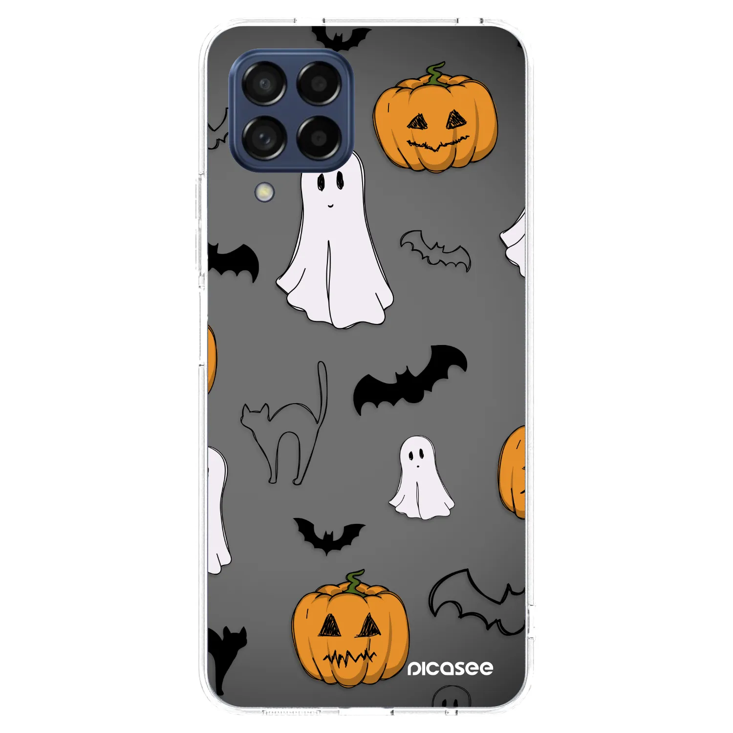 Picasee διαφανής θήκη σιλικόνης Samsung Galaxy M53 5G - Spooky crew