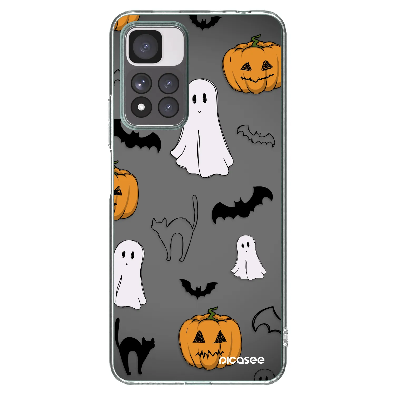 Picasee διαφανής θήκη σιλικόνης Xiaomi Redmi Note 11 Pro+ 5G - Spooky crew