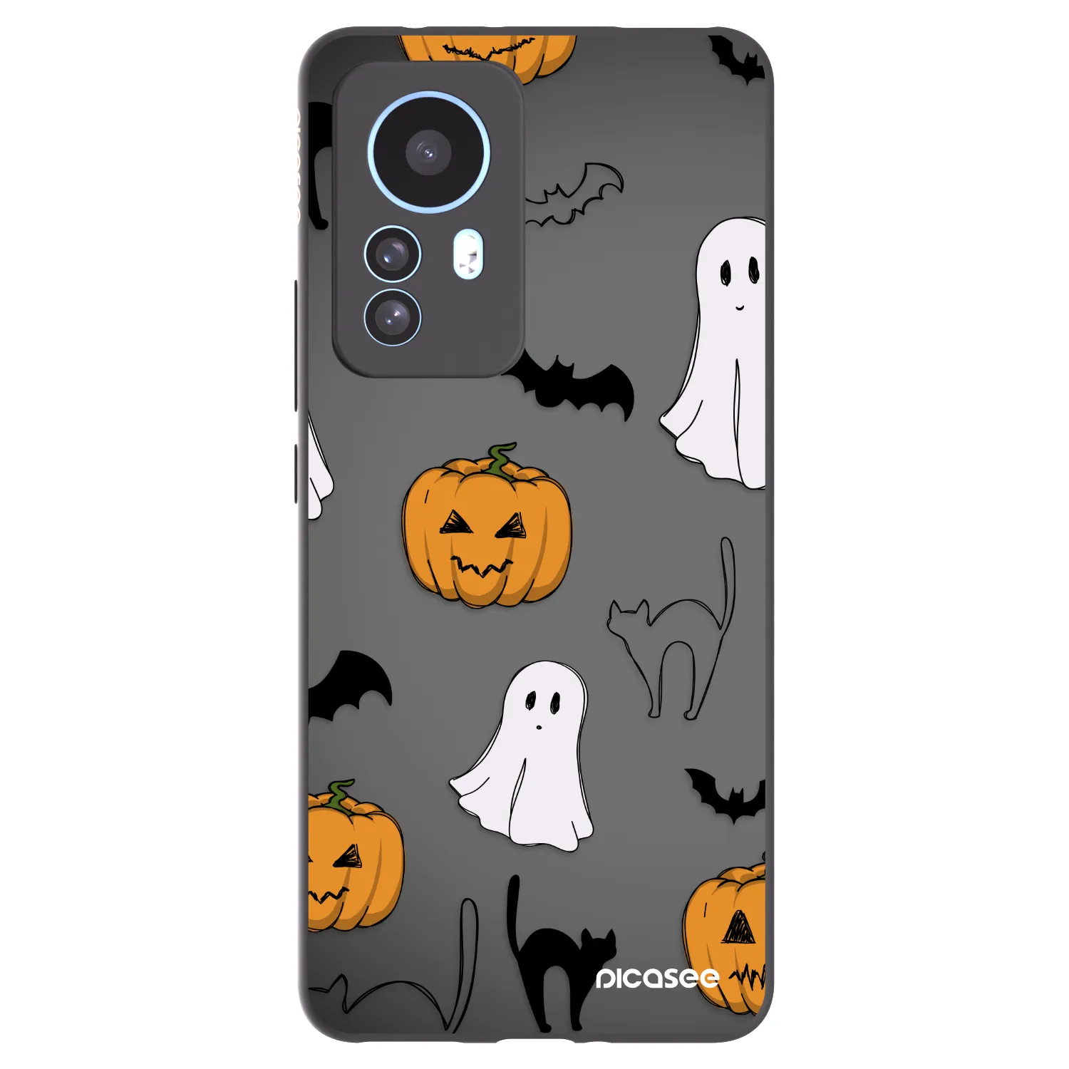Picasee Μαύρη θήκη σιλικόνης για Xiaomi 12T Pro - Spooky crew