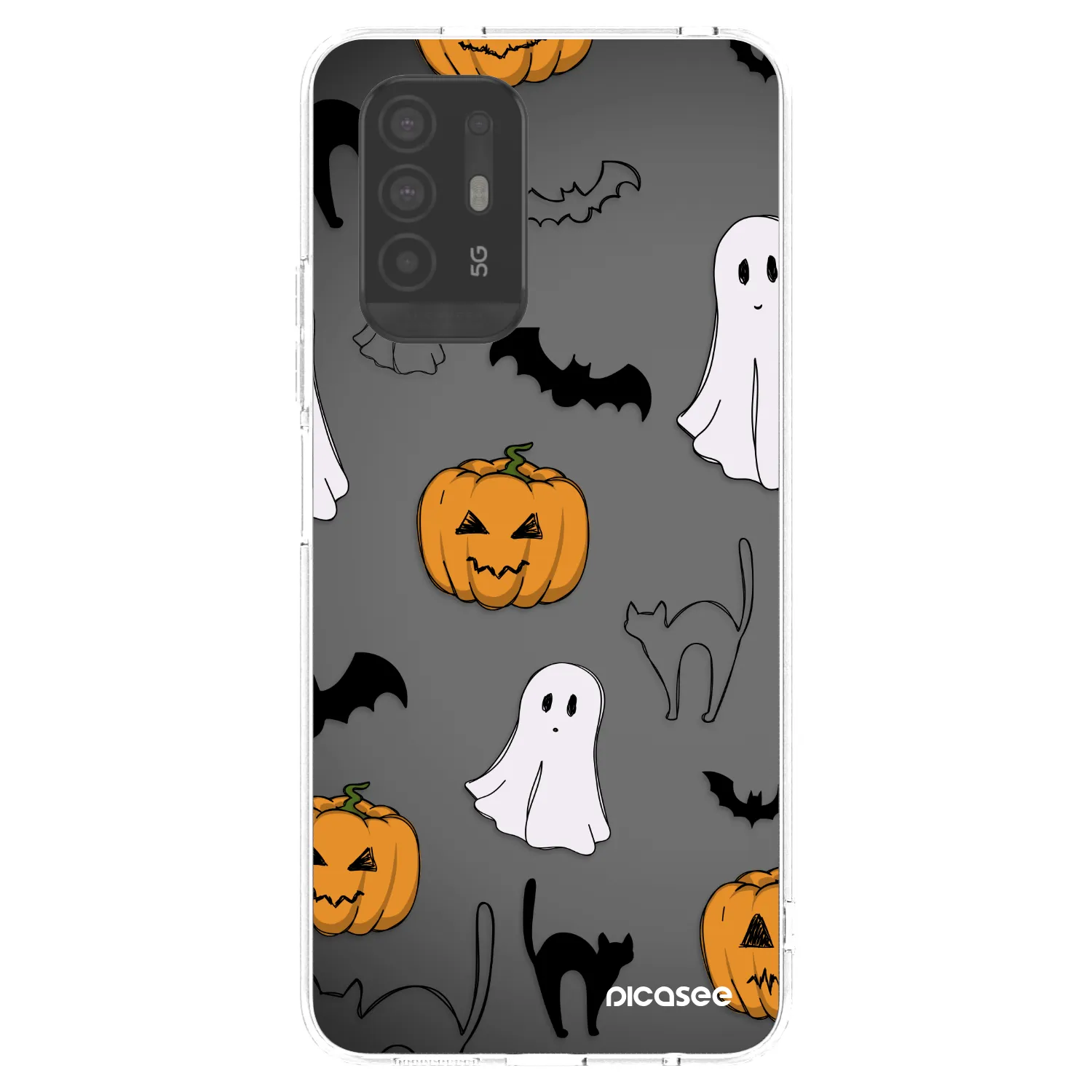 Picasee διαφανής θήκη σιλικόνης OPPO A94 5G - Spooky crew