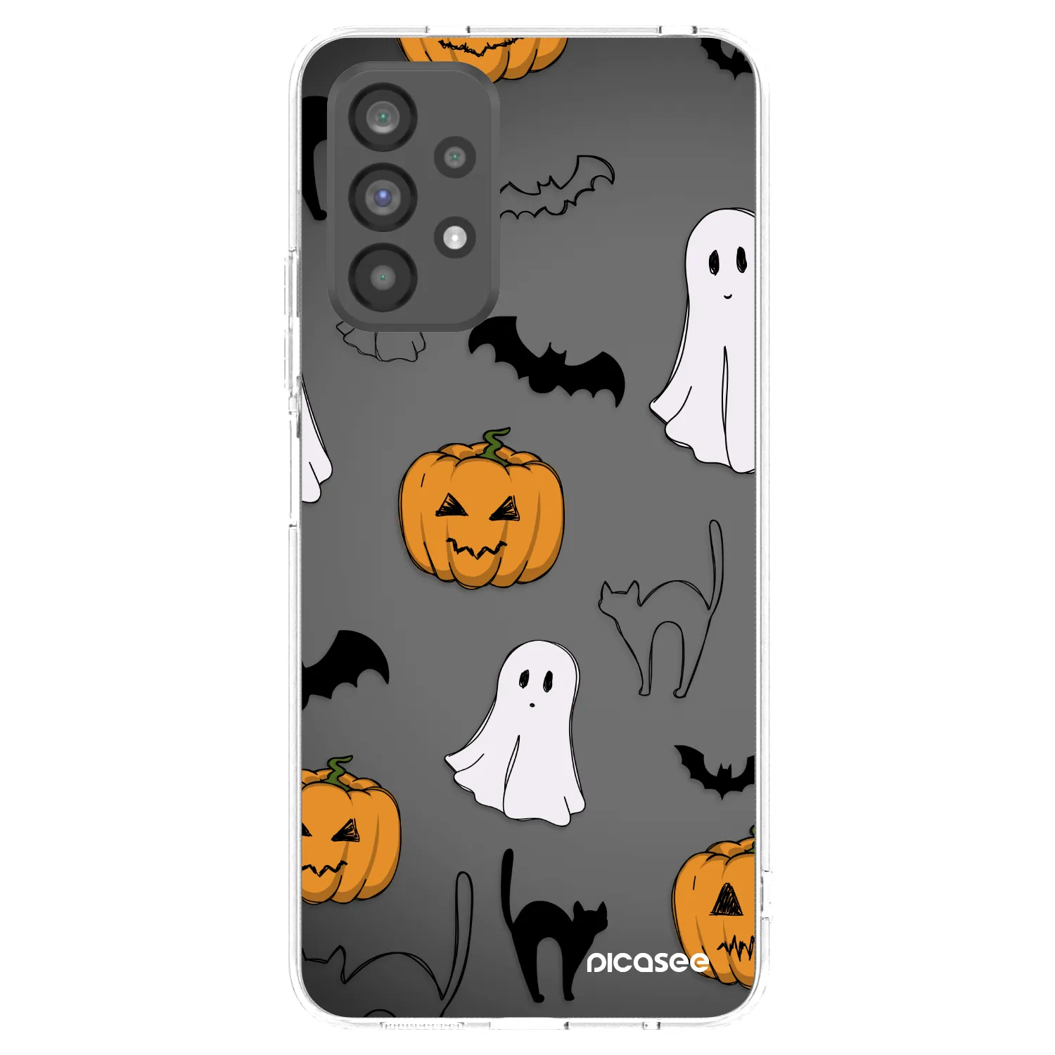 Picasee διαφανής θήκη σιλικόνης Samsung Galaxy A73 5G - Spooky crew