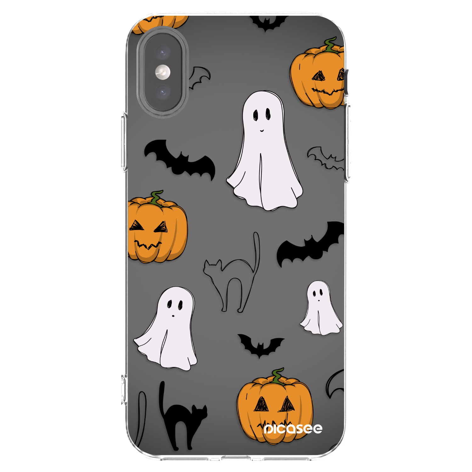 Picasee διαφανής θήκη σιλικόνης Apple iPhone X/XS - Spooky crew